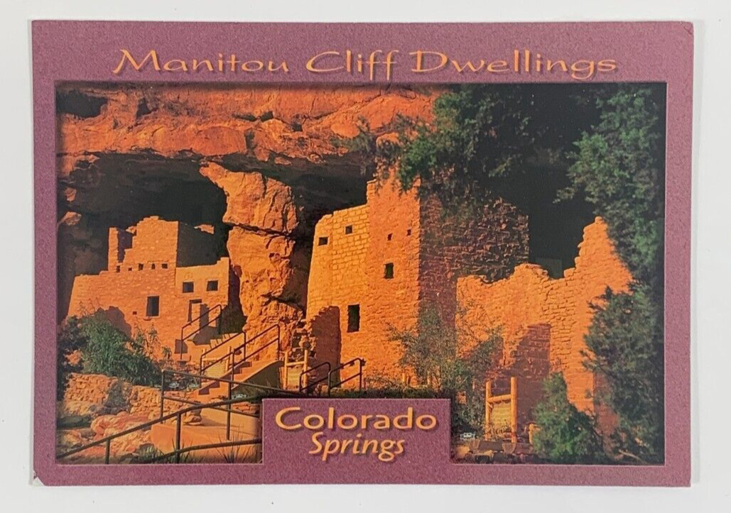 Manitou Cliff Dwellings Colorado Springs Colorado Postcard Unposted