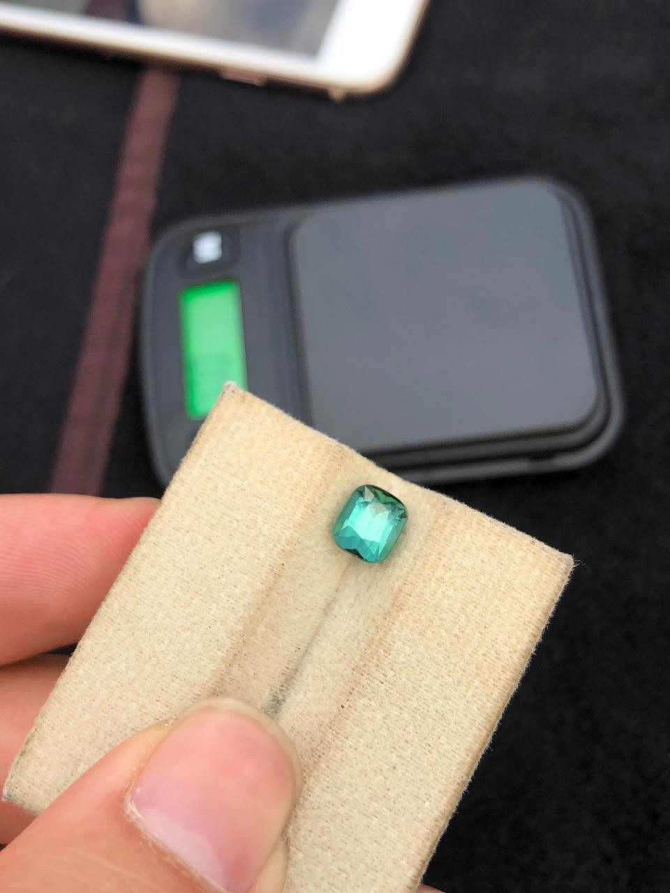 1.90 carat Afghan Greenish Blue Tourmaline .
