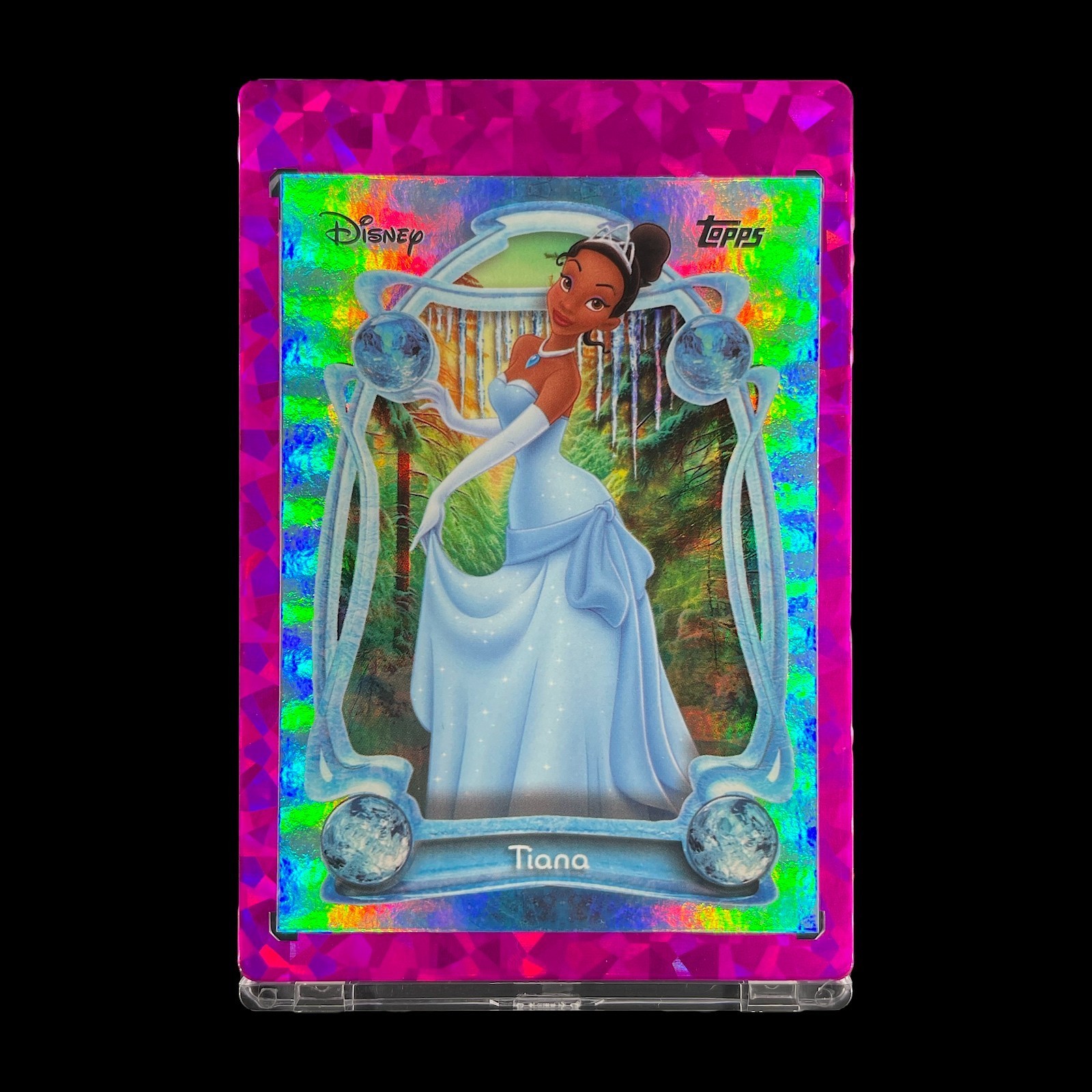 TIANA DISNEY PRINCESS ICY RAINBOW FOIL HOLO CARD 2025 Topps Princess & the Frog