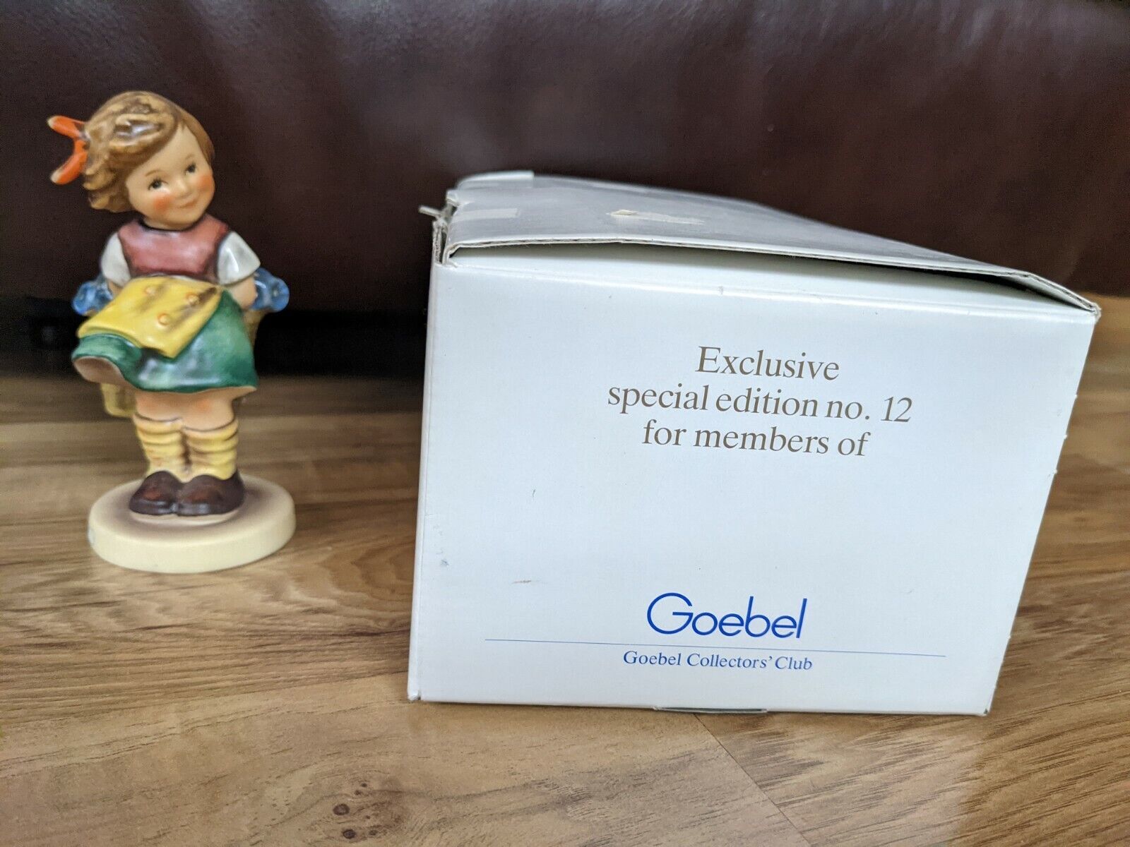 Vintage Hummel Goebel Bashful Figurine Special Edition #12 Germany W/Box 