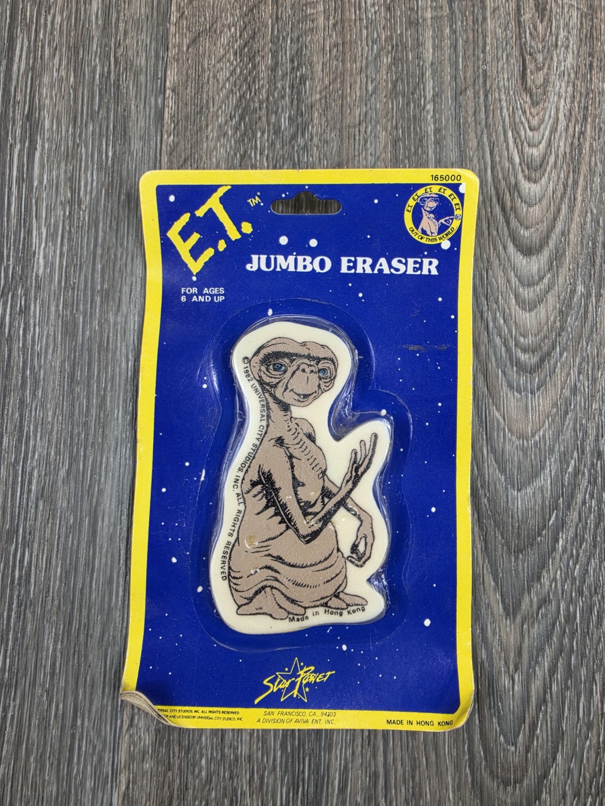 Vintage 1982 Star Power E.T. The Extra Terrestrial Jumbo Eraser sealed new