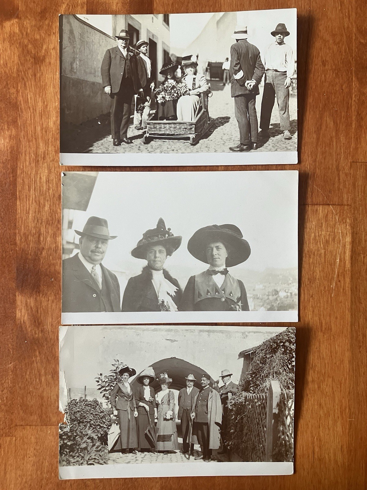 ID'd Man With Women In Algiers Vacation Lot Of 3 Real Photo Postcards RPPC