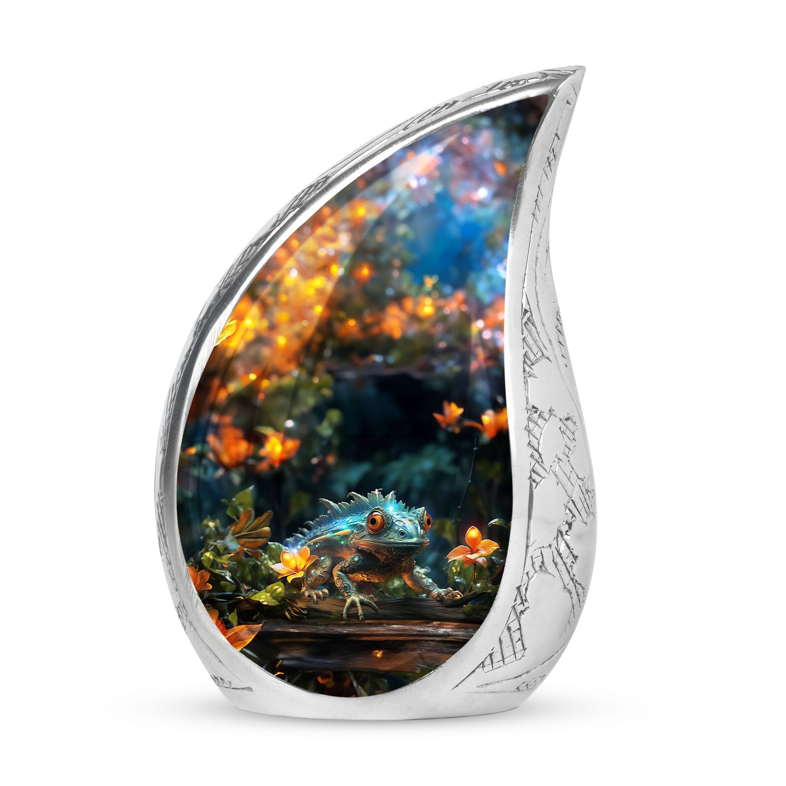 Chameleon\'s Mystical Tiny Urn For Human Ashes - Urn For Ashes Adult Male
