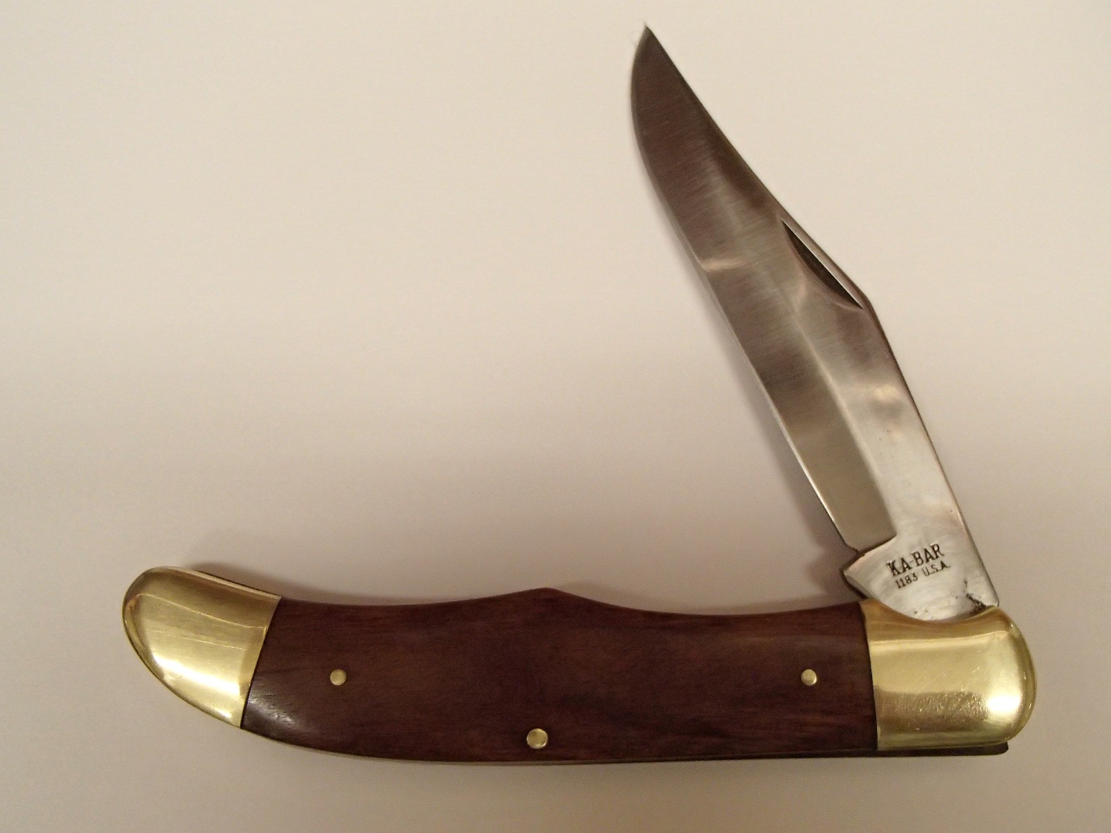 Vintage Kabar Ka-Bar USA Folding Pocket Knife #1183 Liner Lock 1183 Hunter