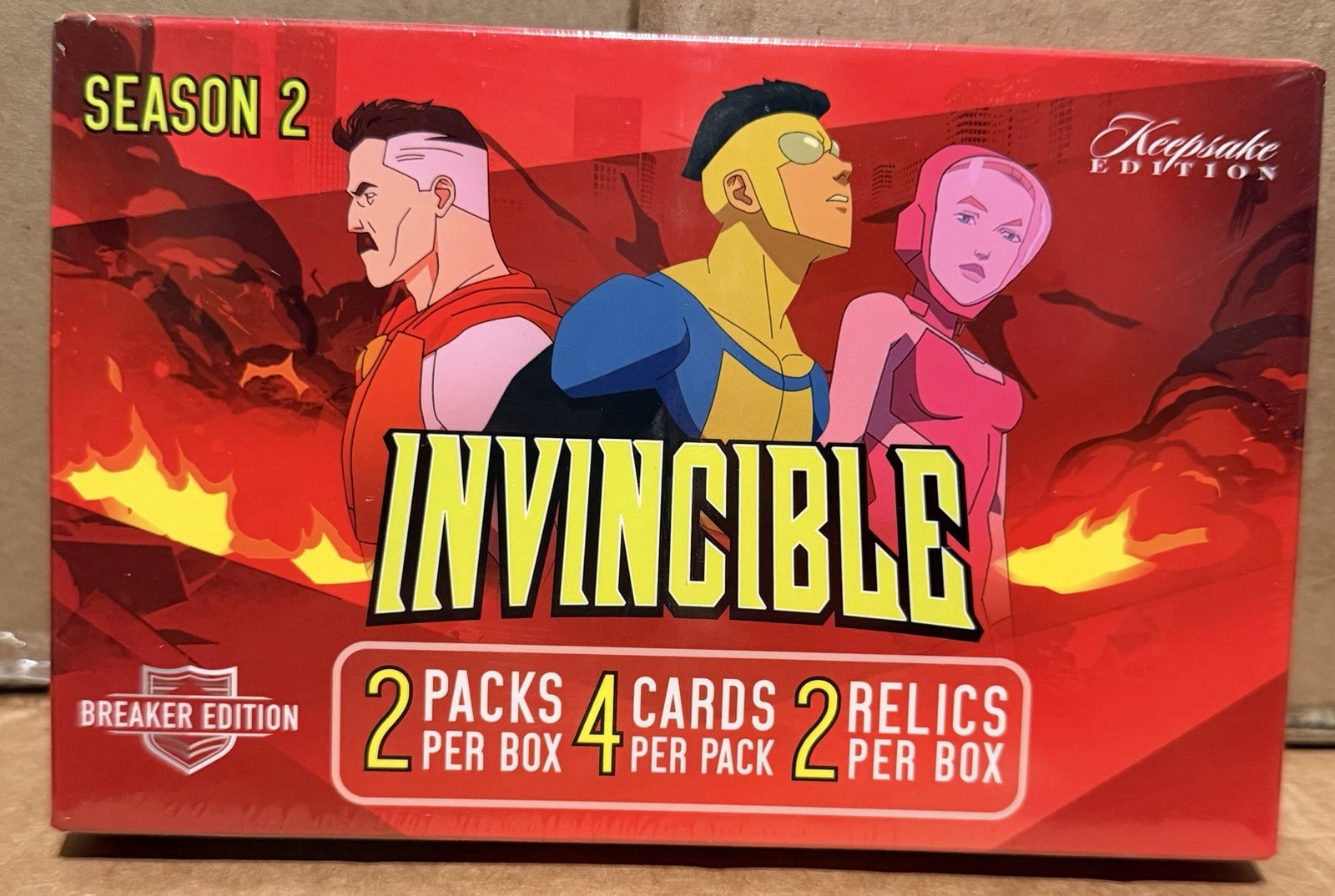 Invincible Season 2 Breaker Keepsake Box 2 Packs 8 Cards