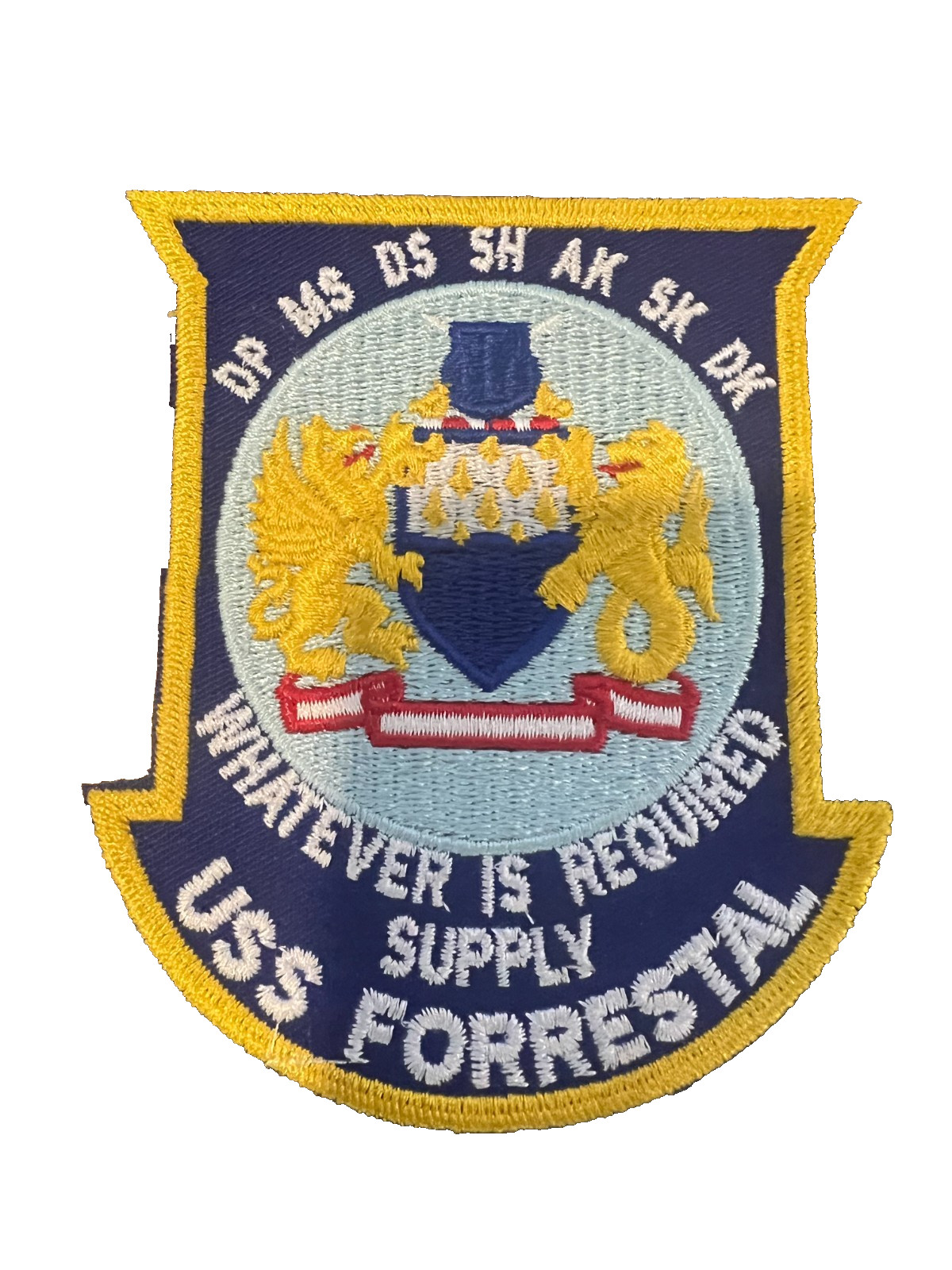 USS Forrestal DP MS DS SH AK SK DK Whatever if Required Navy Patch