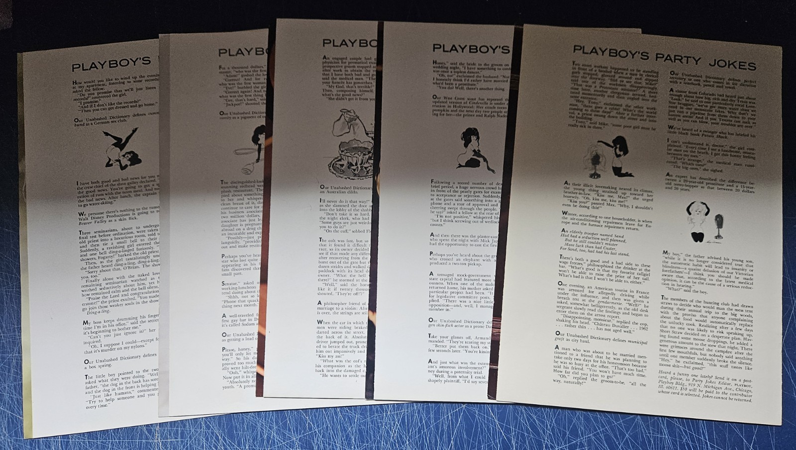 Vintage Playboy Centerfold Only Lot (5) 1970-1979 - Dozens to choose from 
