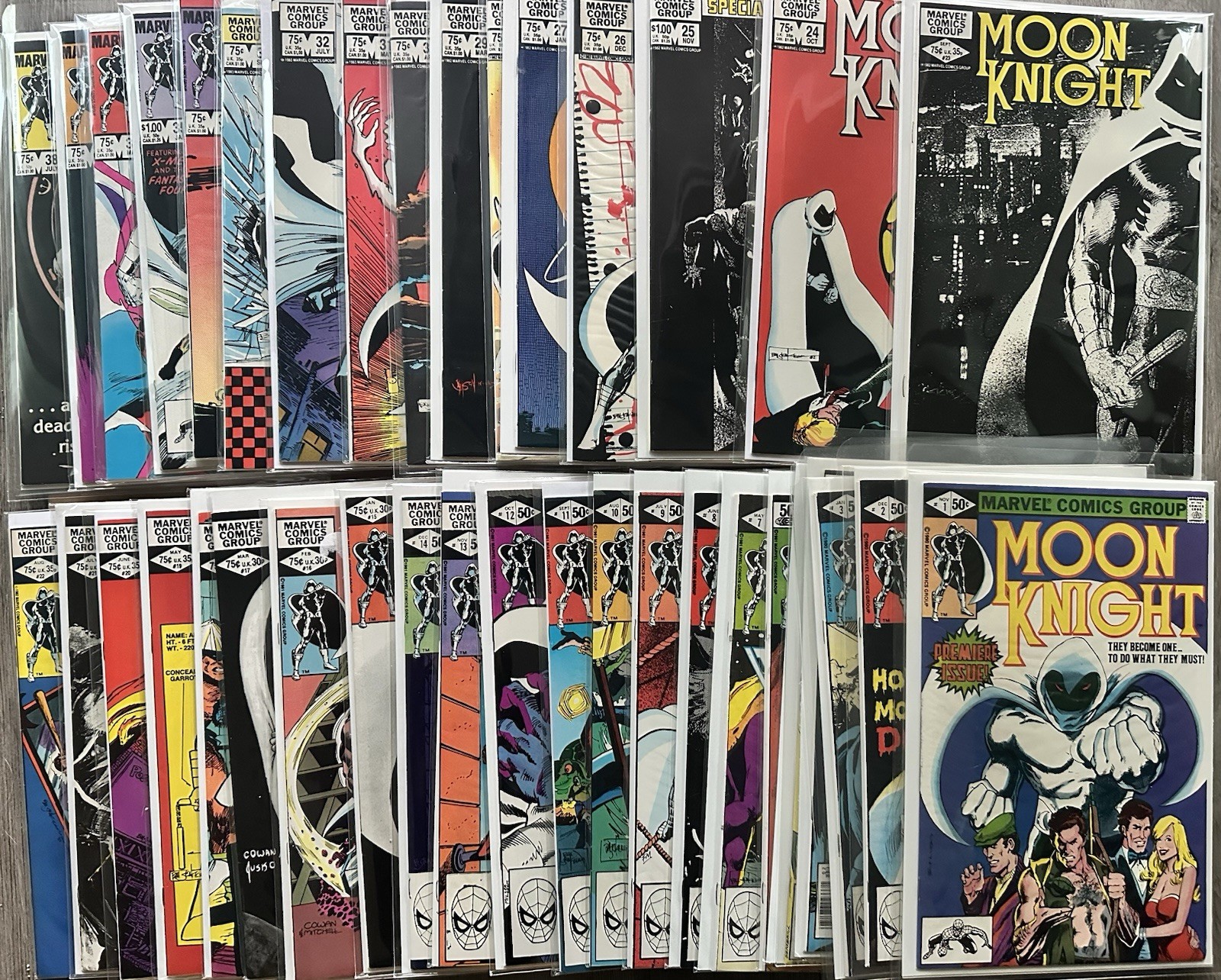 Moon Knight #1-38 (Marvel 1980) Full Comic Set, Sienkiewicz, HIGH GRADE