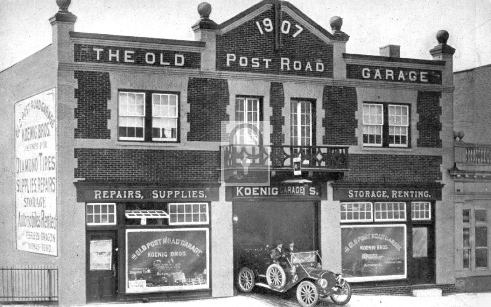 The Old Post Road Garage Tarrytown New York NY - Reprint