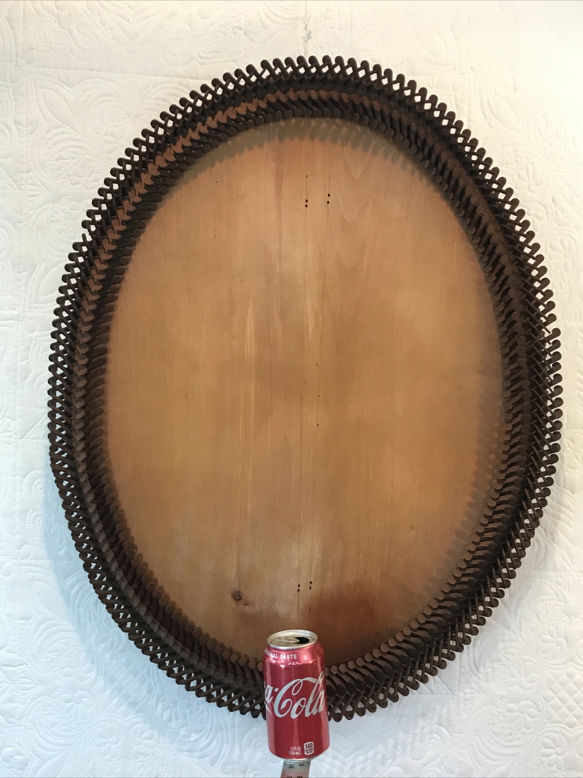 INCREDIBLE Very Large PUZZLE 29” X 22” Antique Wood Tramp Art Frame
