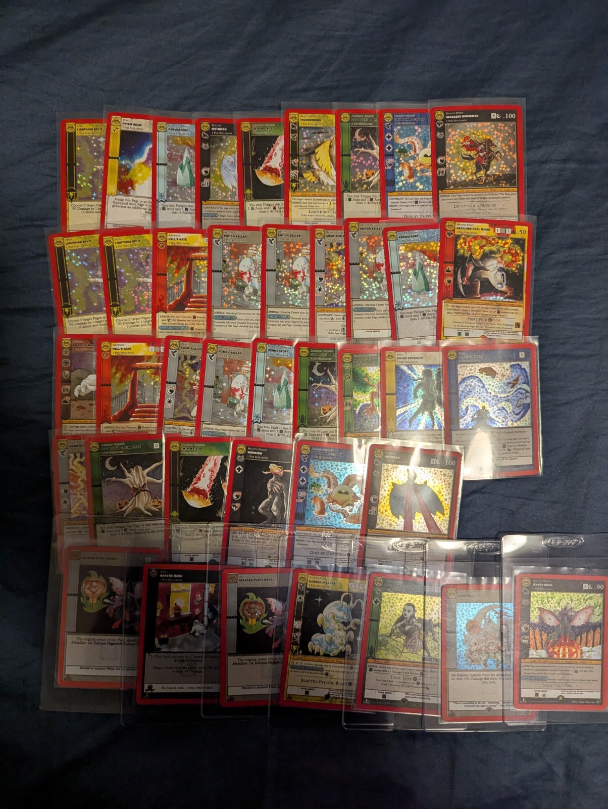 Metazoo Nightfall 1st Edition Lot of 40 Holo Cards 