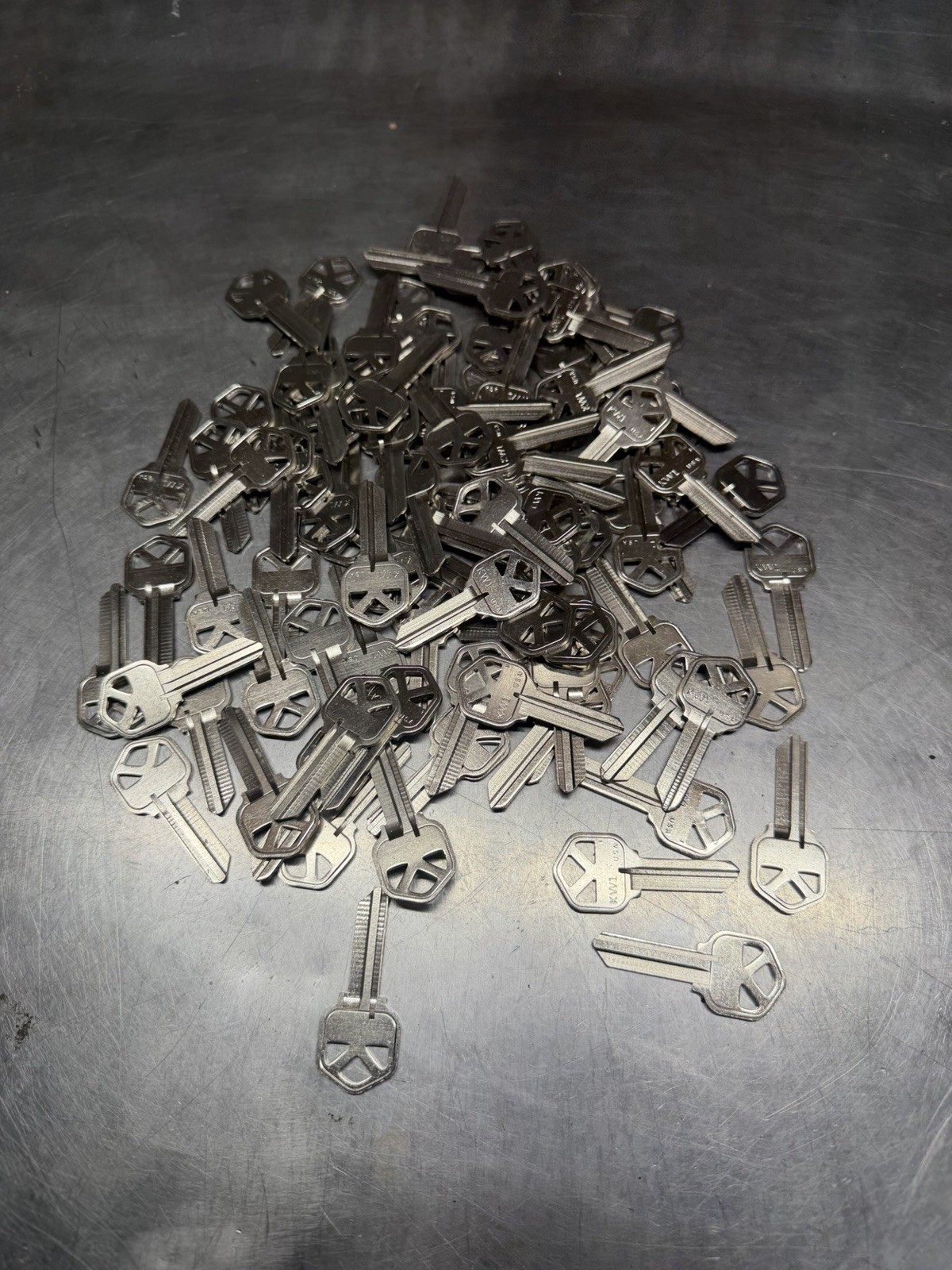 KW1 Nickel Silver Key Blanks 95 Pack Kwikset 5-Pin Uncut Locksmith Keys Bulk USA