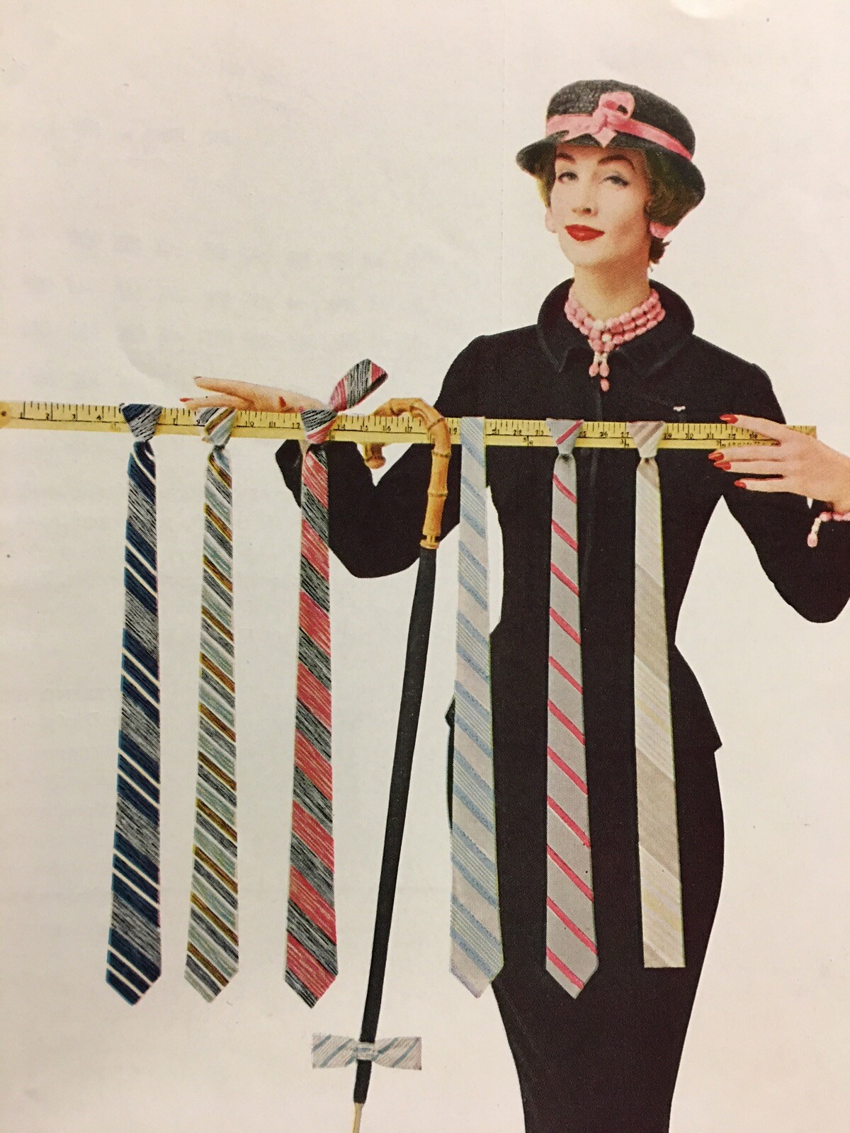 1957 Men’s Fashion Thin Ties Slim Style Wembley Thinlines Vintage Print Ad 1957 Men’s Fashion Thin Ties Slim Style Wembley Thinlines Vintage Print Ad