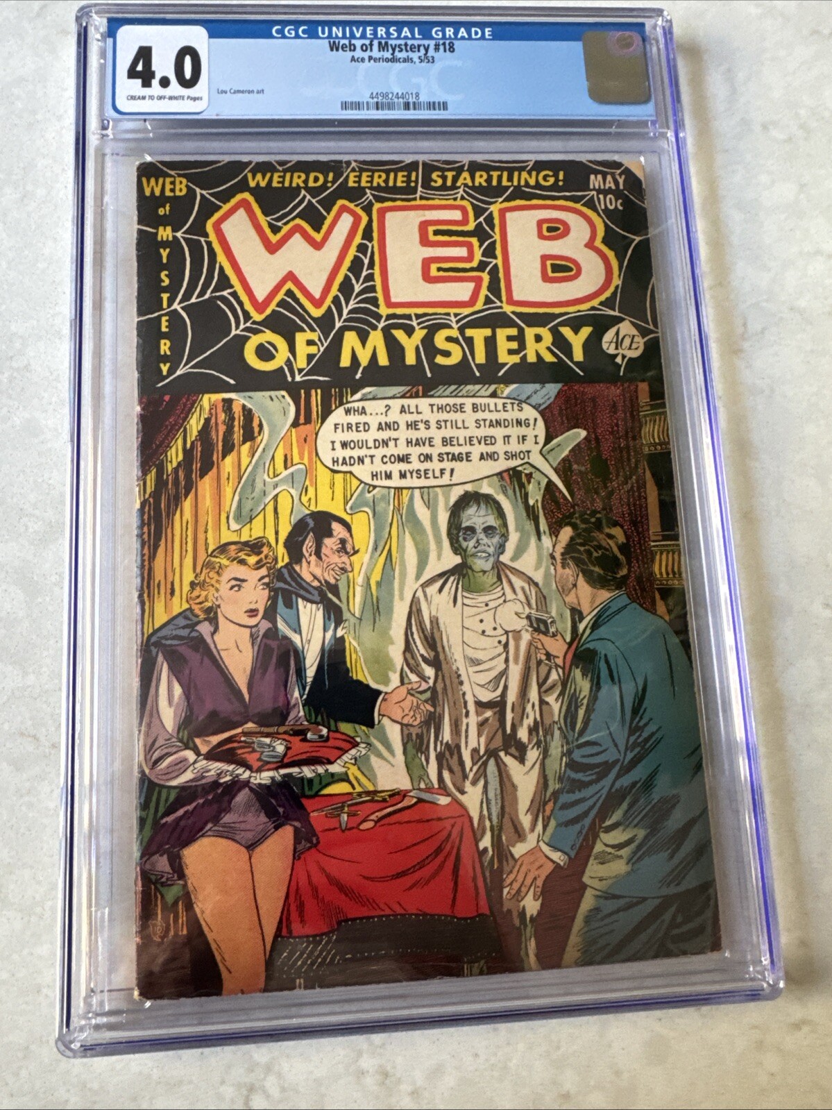 Web of Mystery #18 CGC 4.0 1952.  4498244018