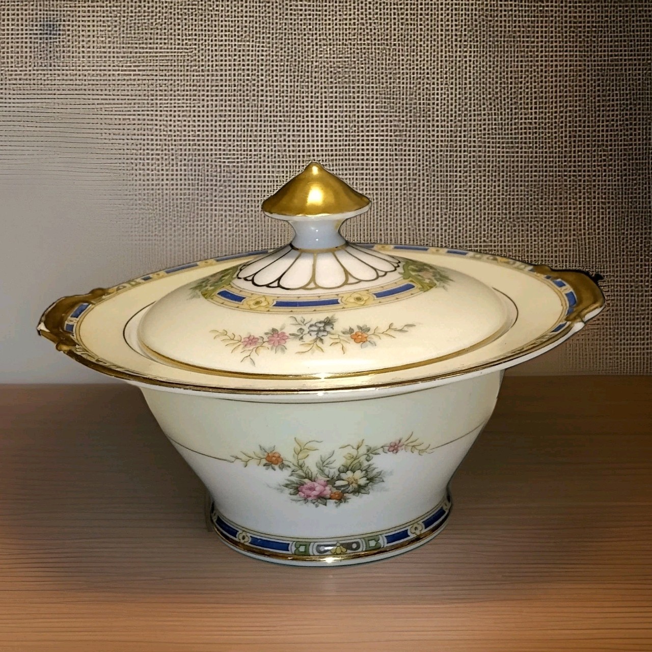 Sugar Bowl SEDALIA NORITAKE Morimura 1930\'s Chipped