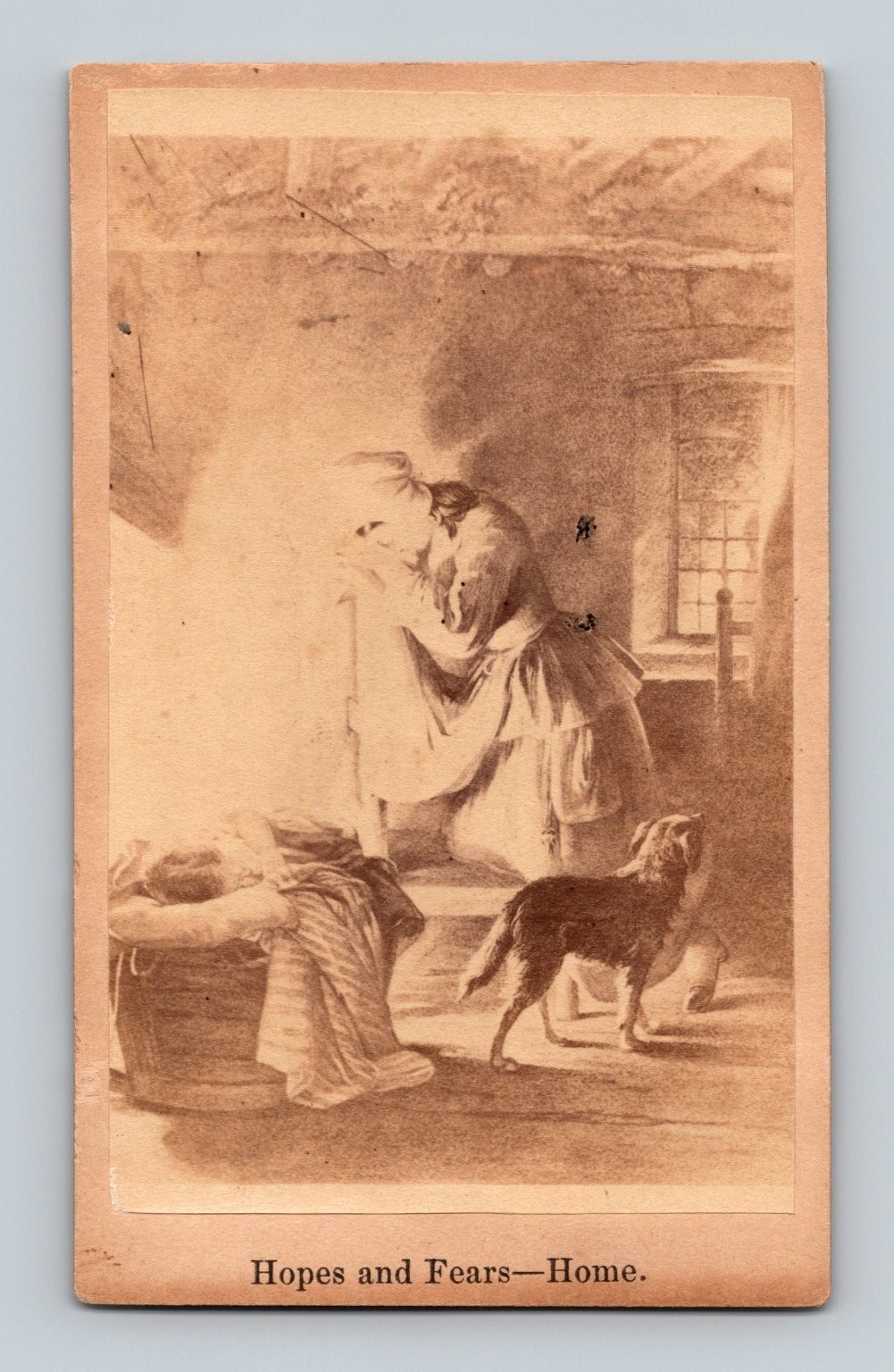 1865 Antique Carte de Visite Hopes and Fears Home Albumen Print CDV 1865 Antique Carte de Visite Hopes and Fears Home Albumen Print CDV