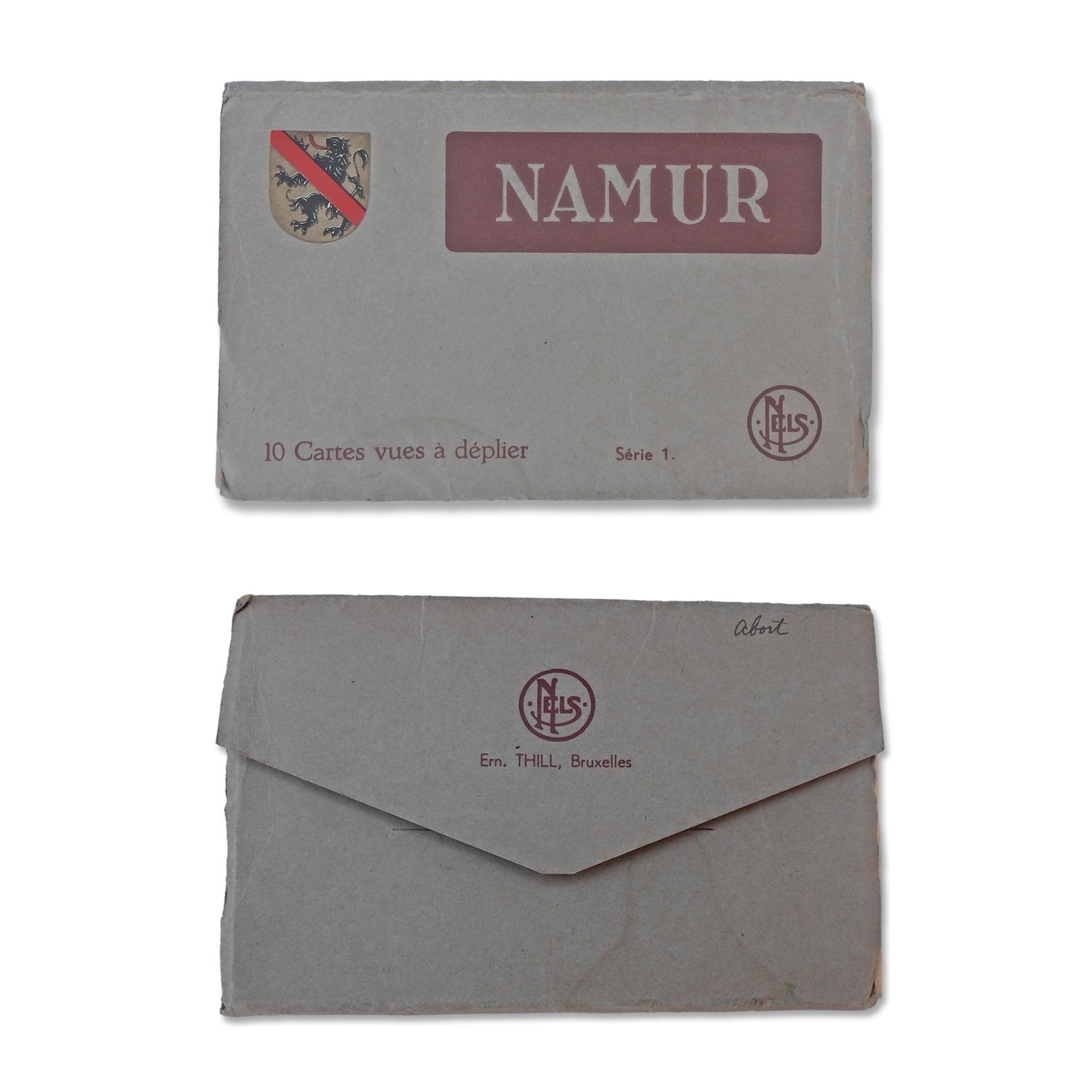 Vintage Namur Belgium Postcard Folder, Ern. Thill Brussels