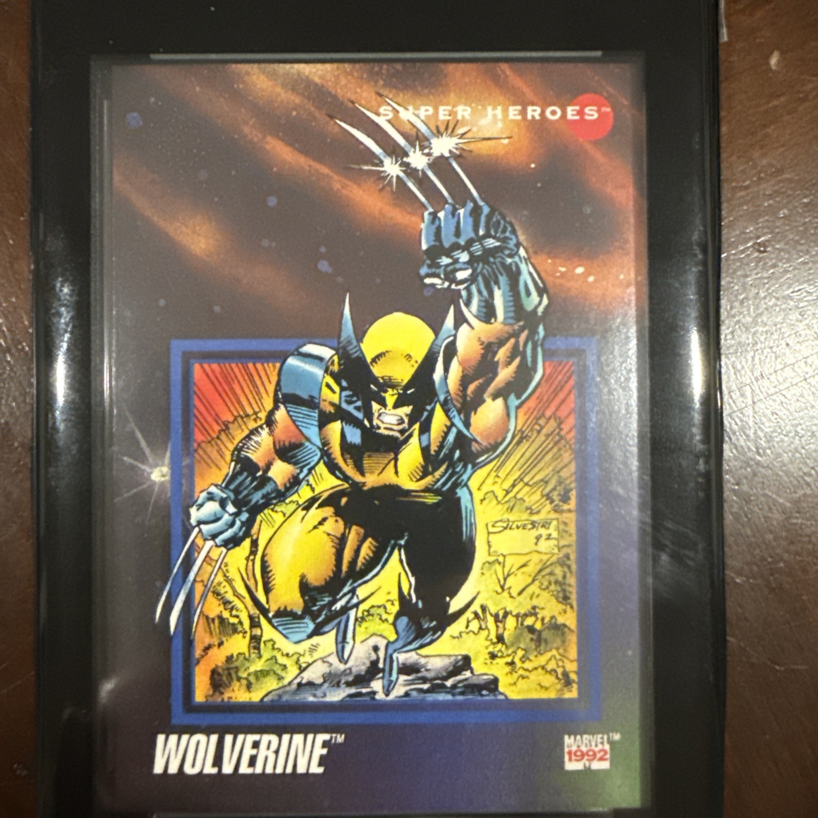 SkyBox 1992 Marvel Universe Super Heroes Wolverine #38 Degree 8 nm-mint
