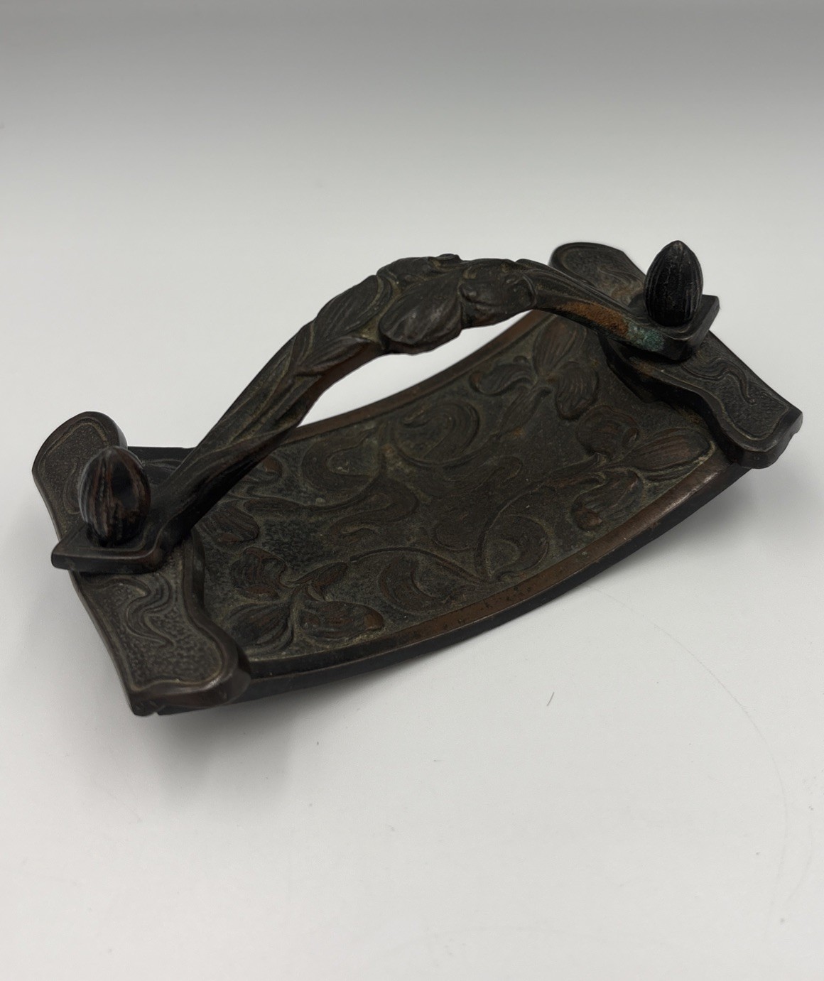 Antique Cast Iron  Art Nouveau Ink Blotter New York Early 1900s A Bit Rusty