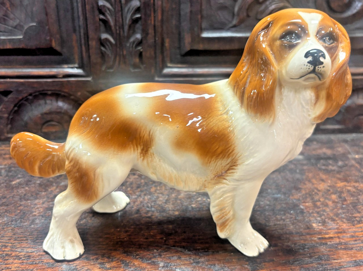 Vintage Coopercraft Cavalier King Charles Spaniel Dog Figurine Vintage Coopercraft Cavalier King Charles Spaniel Dog Figurine