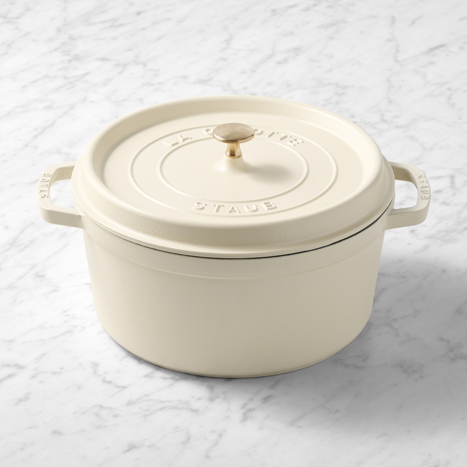 Staub Enameled Cast Iron Round Dutch Oven, 7-Qt Staub Enameled Cast Iron Round Dutch Oven, 7-Qt