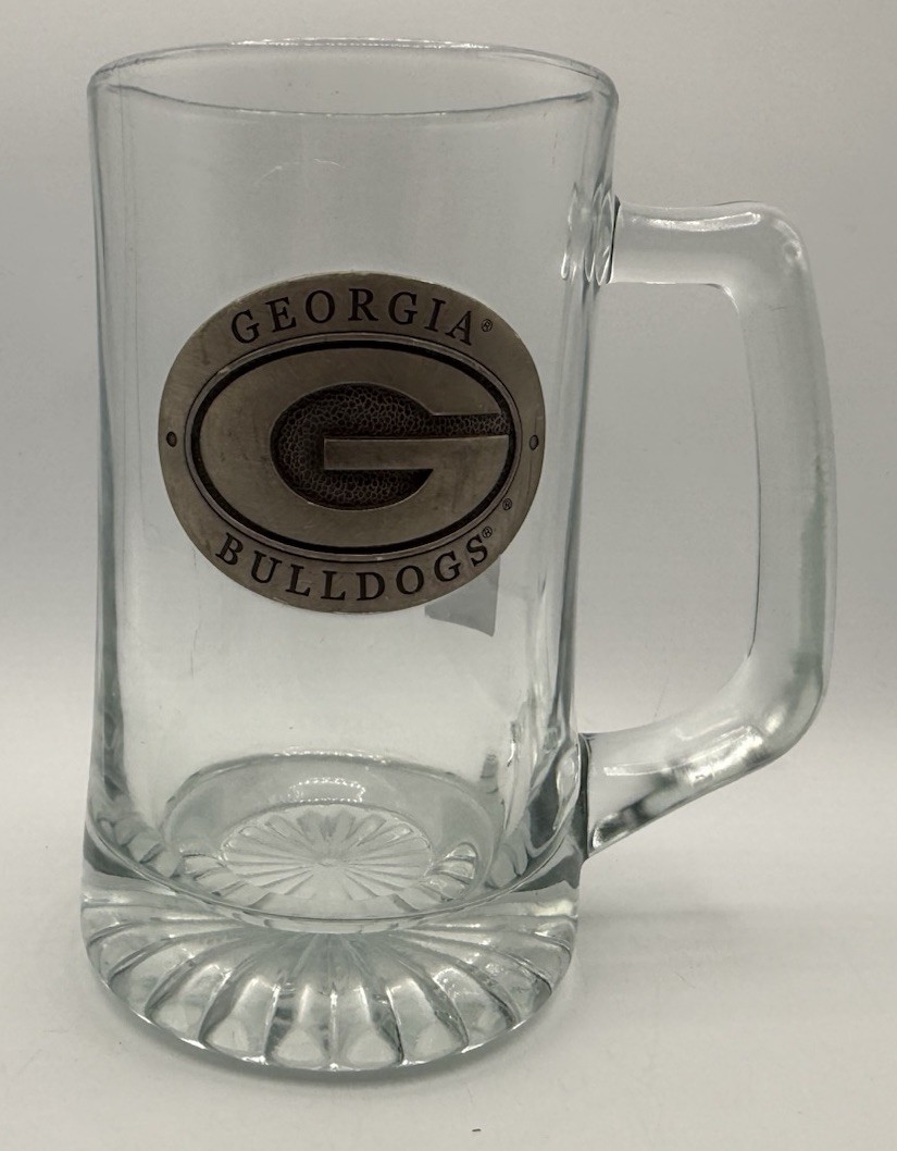 University Of Georgia Bulldogs 32 oz. Mug with Pewter Logo NCAA Licensed