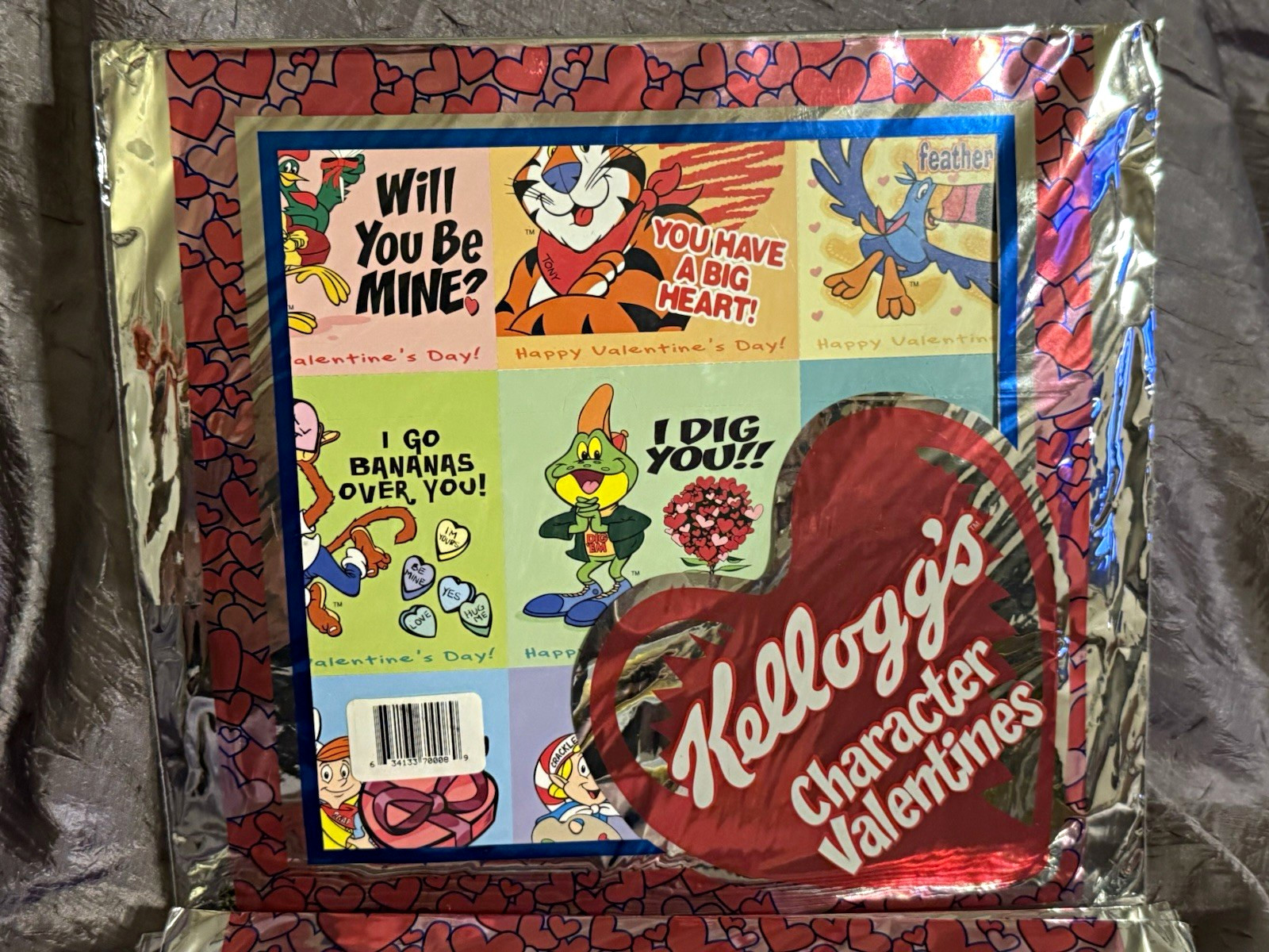 Kellogg's Character Valentines Pack Sealed Multicolor Valentine's Day Cards 36ct