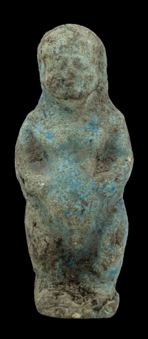Ancient Egyptian Antiquities Bes God Rare Antique Blue Faience Statue Protector Ancient Egyptian Antiquities Bes God Rare Antique Blue Faience Statue Protector