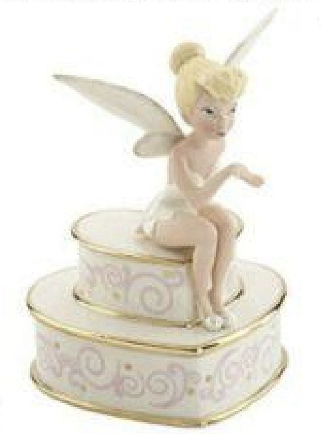 LENOX Disney TINKERBELL'S FAIRY KISSES -- Tink Heart Box --- NEW in BOX with COA