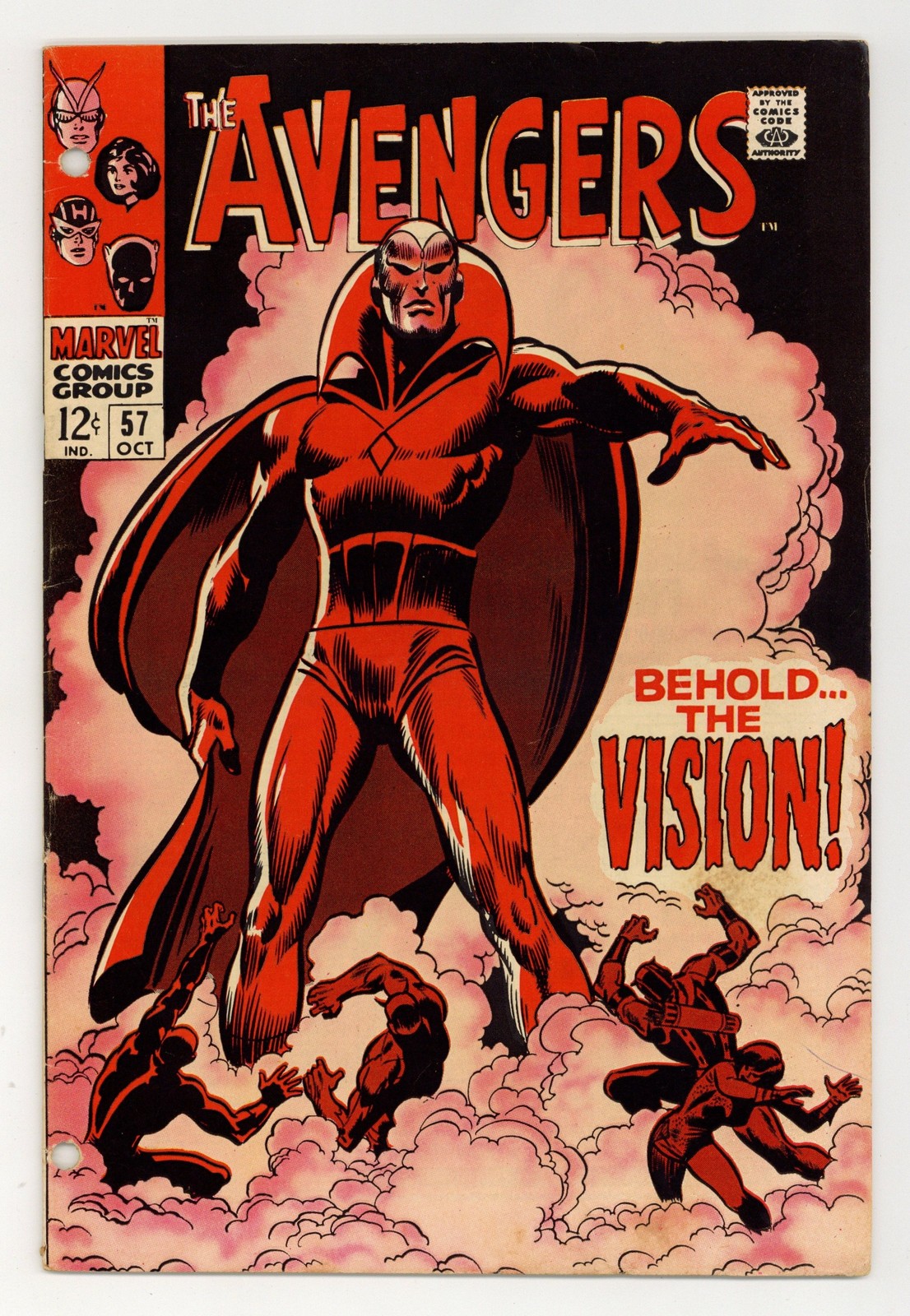 Avengers #57 GD 2.0 1968 1st SA app. Vision