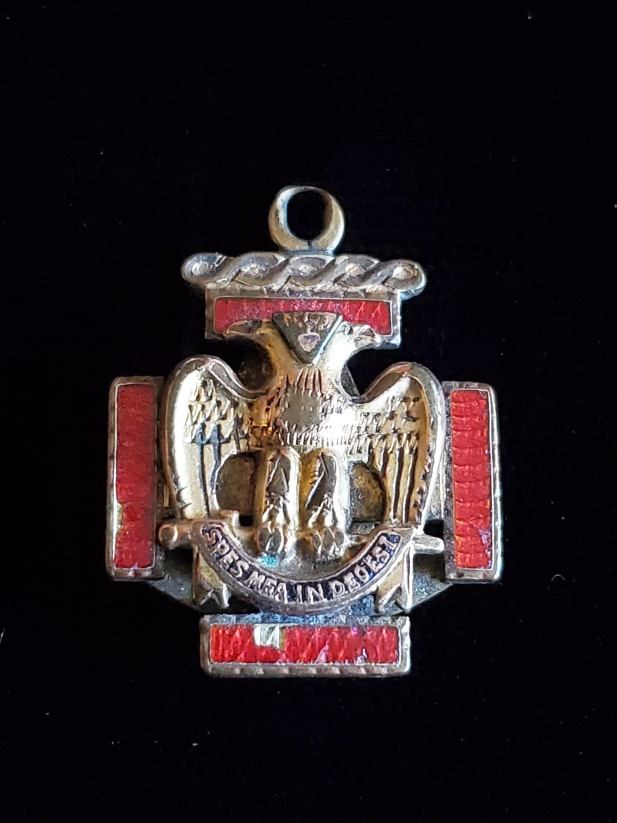 Vintage 32nd Degree Scottish Rite Masonic Double Headed Eagle Pendant