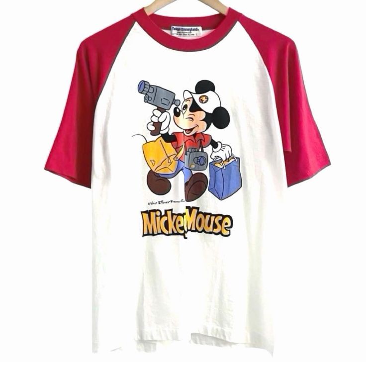 Deadstock Vintage 80s 1982 Tokyo Disneyland MicKey Mouse T-shirt L