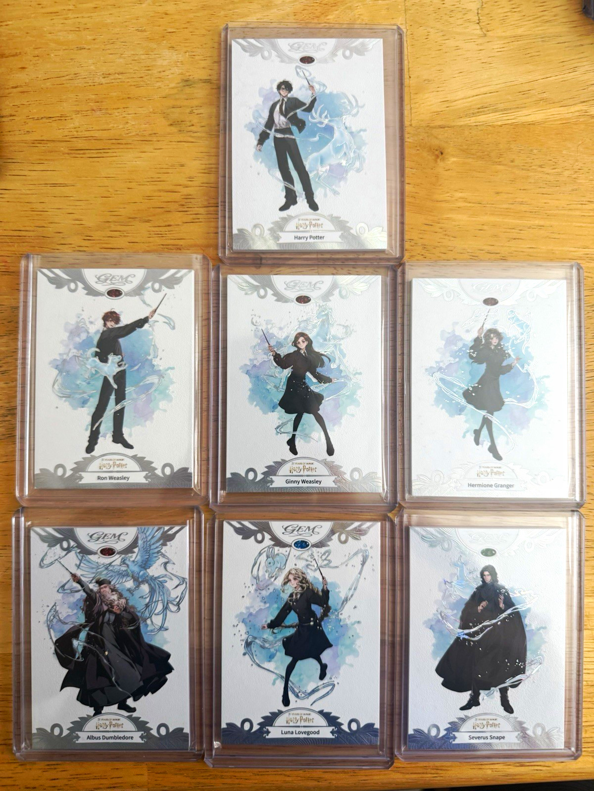 Kakawow Gem 25th anniversary Patronus complete set of 7