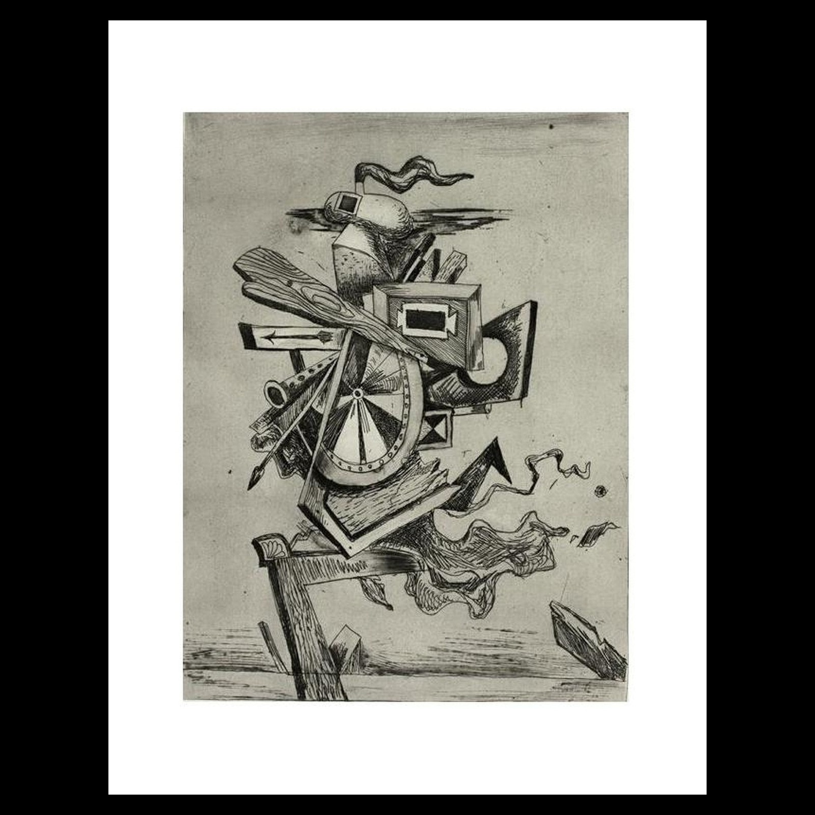 Kurt Seligmann - Marathon, from Protuberences and Cardiaques (1933) Art Card