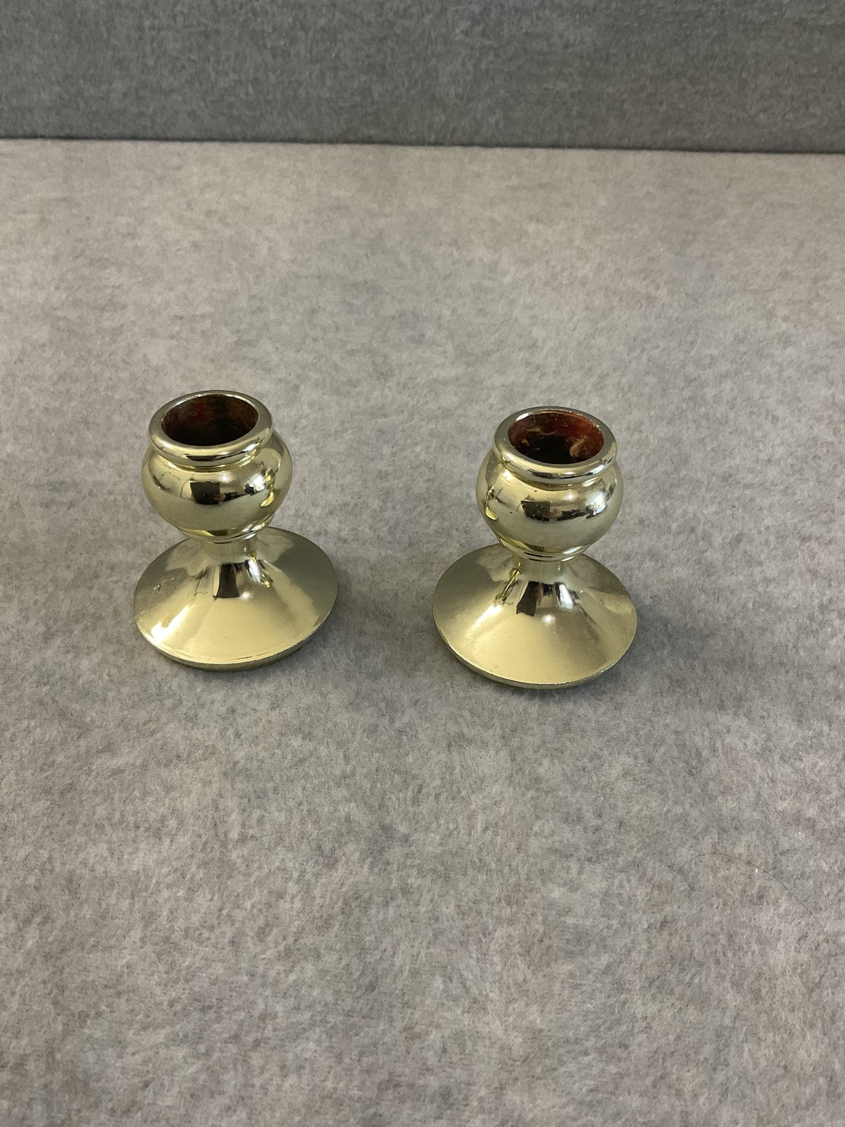 Vintage Pair of Lenox Gold Tone Brass Candlestick Holders Made in USA Vintage Pair of Lenox Gold Tone Brass Candlestick Holders Made in USA