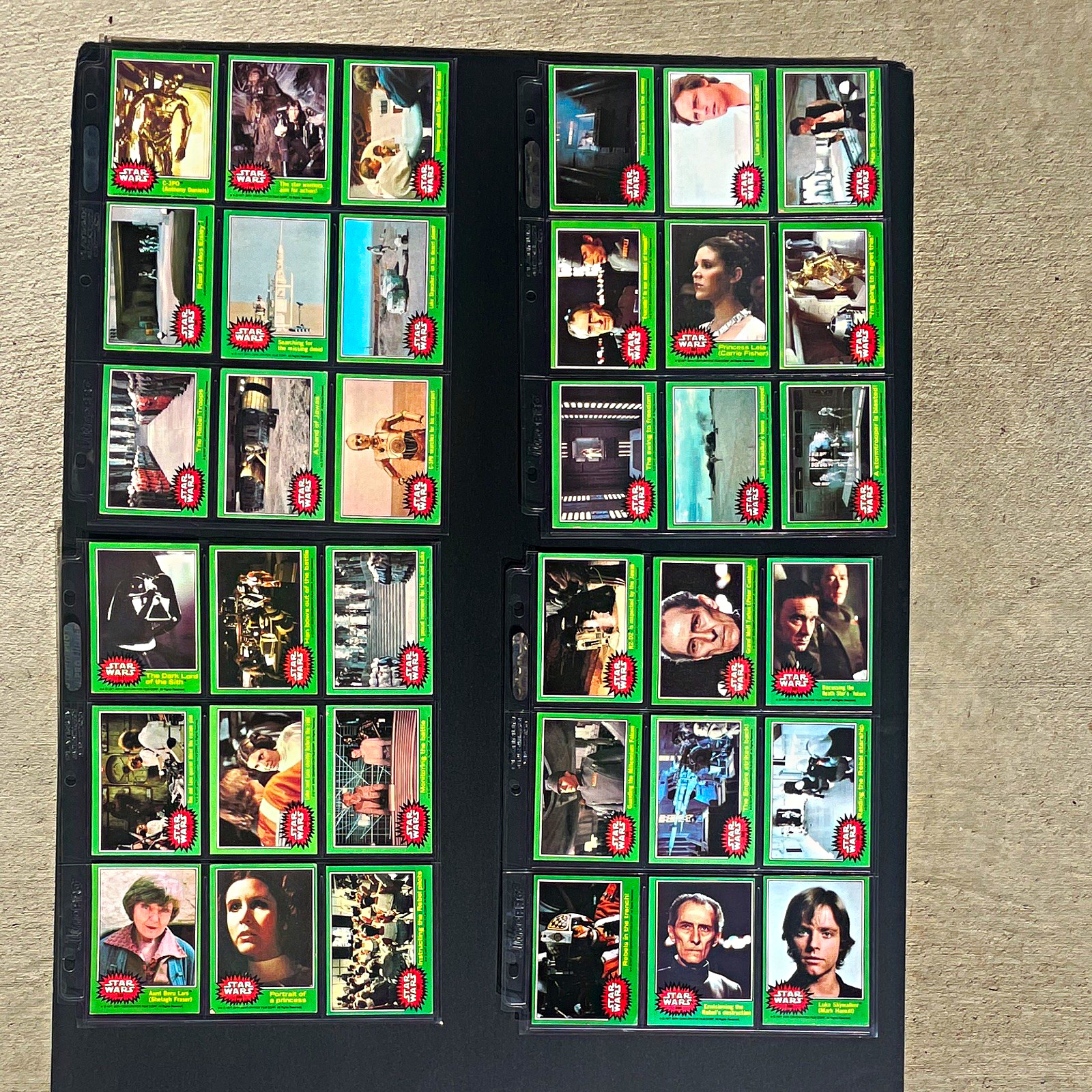 1977 Star Wars Green Series 4 Complete Set 66 cards rare vintage