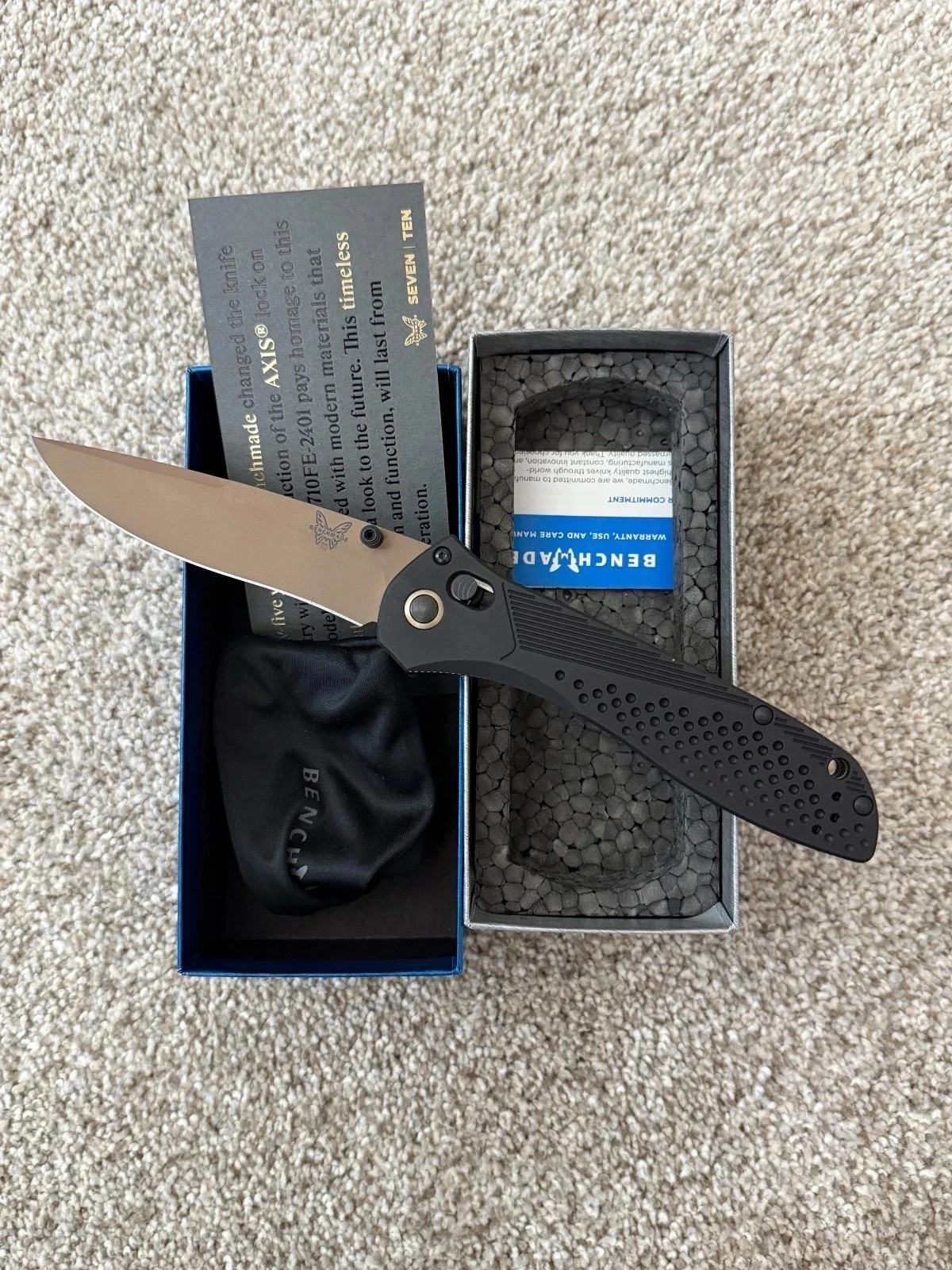 Benchmade 710FE-2401 McHenry and Williams Seven Ten Never Used LE 1122/2500