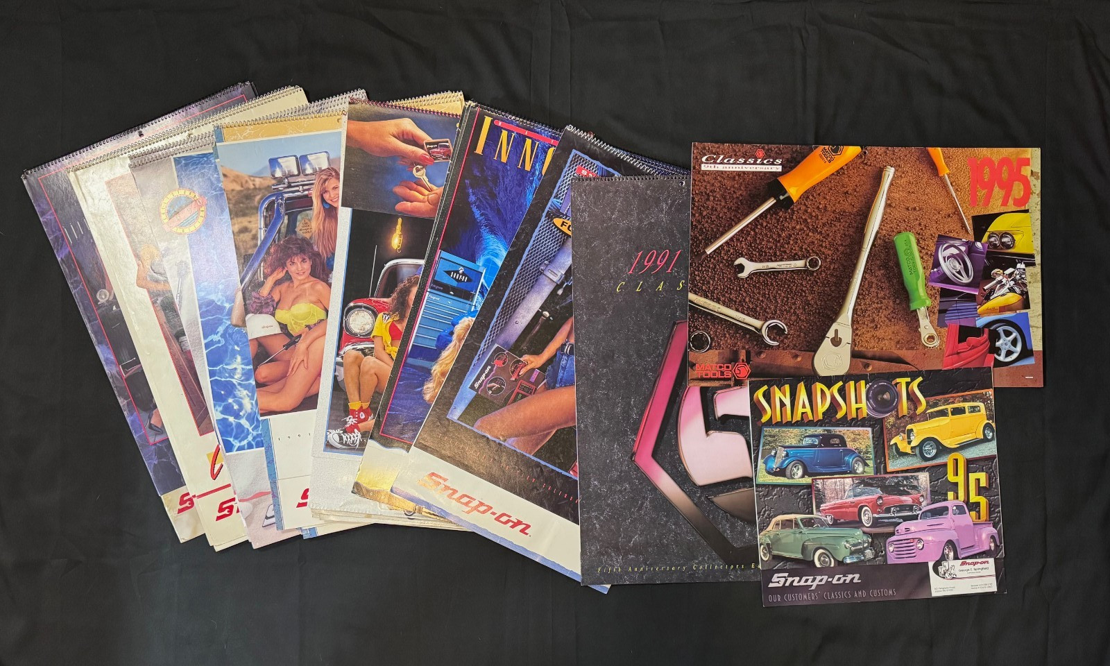 Snap On Tools Matco 1988 - 95 Collector\'s Edition Swimsuit Calendars Lot of 27
