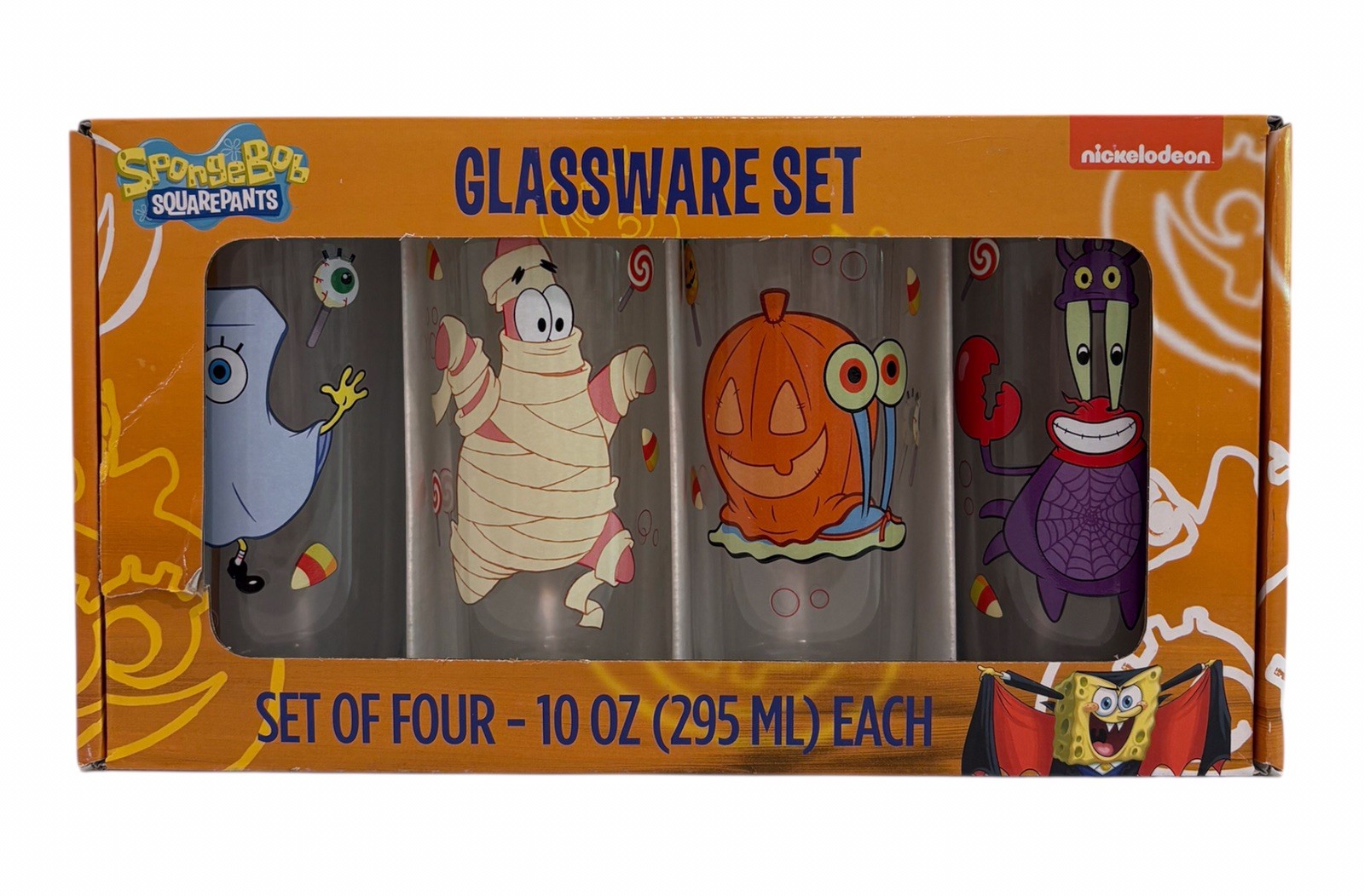 Nickelodeon SpongeBob SquarePants Halloween Glassware Set 
