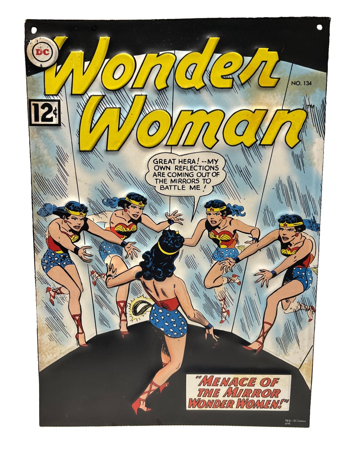 Vintage Metal Sign 1962 DC Comics #134 \