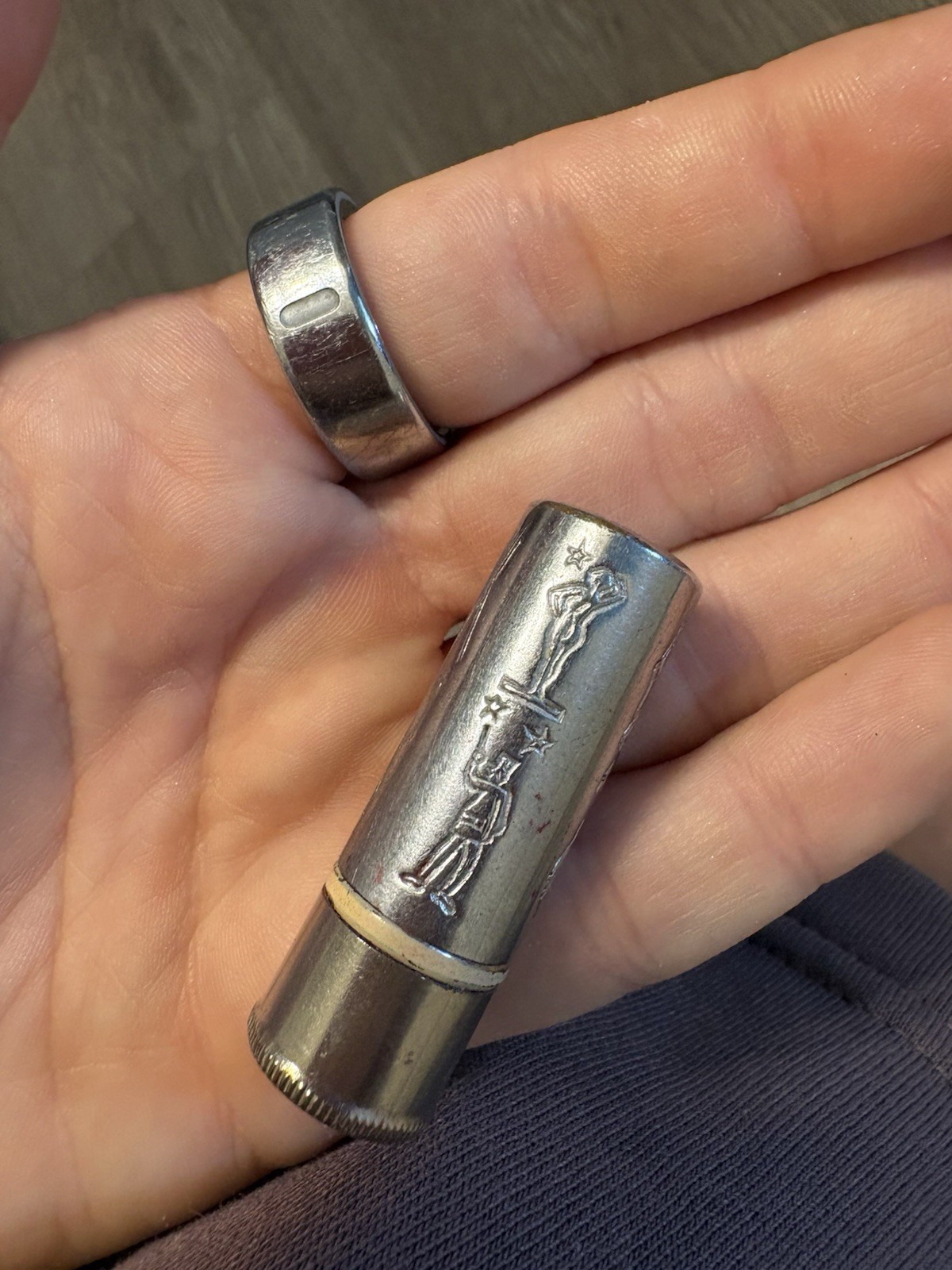 Vintage Bourjois “Evening in Paris” Lipstick with engraved casing