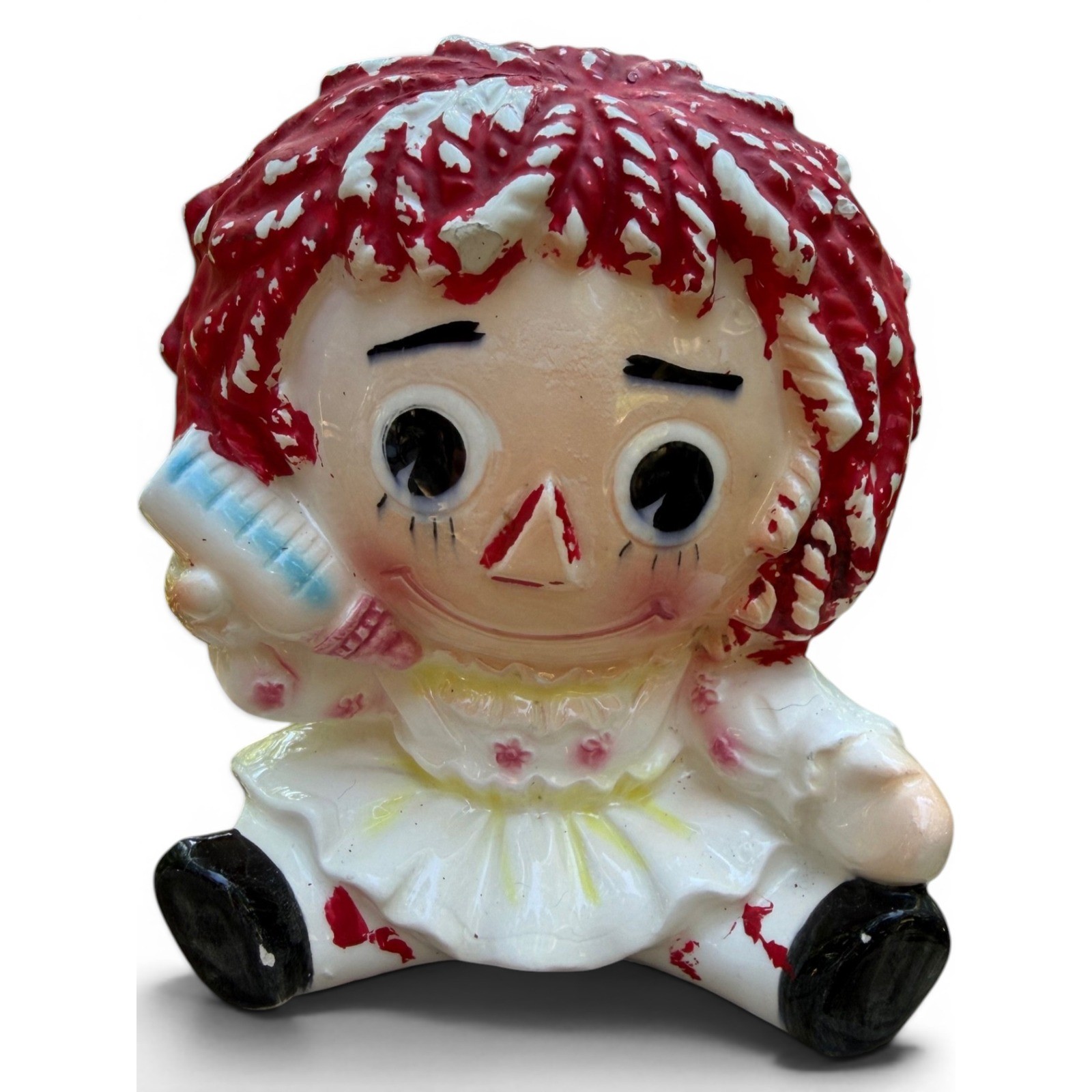 Relpo Raggedy Ann Planter Ceramic Candy Dish Japan Retro Decor Relpo Raggedy Ann Planter Ceramic Candy Dish Japan Retro Decor