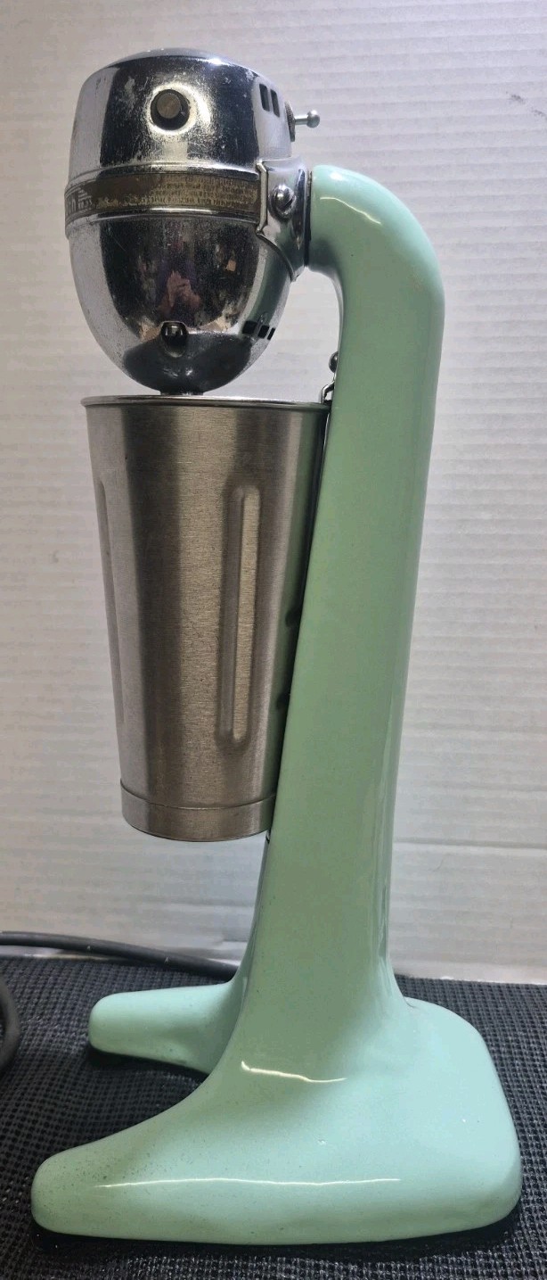 Vintage 1950s Mint Green Hamilton Beach Milkshake Mixer SN 33M 44096 - SEE NOTES