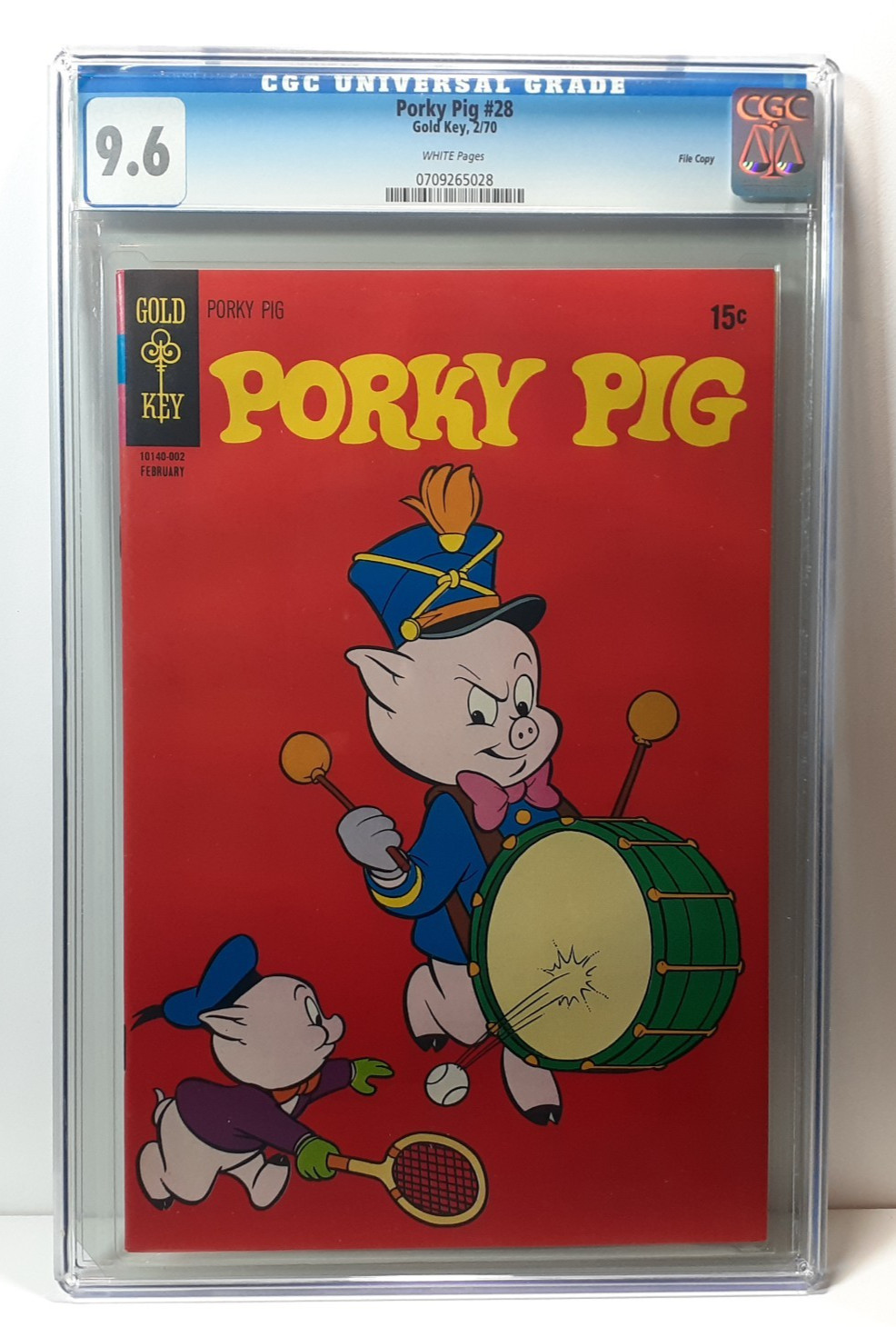 Porky Pig #28 (1970) CGC 9.6 Gold Key White Pages File Copy