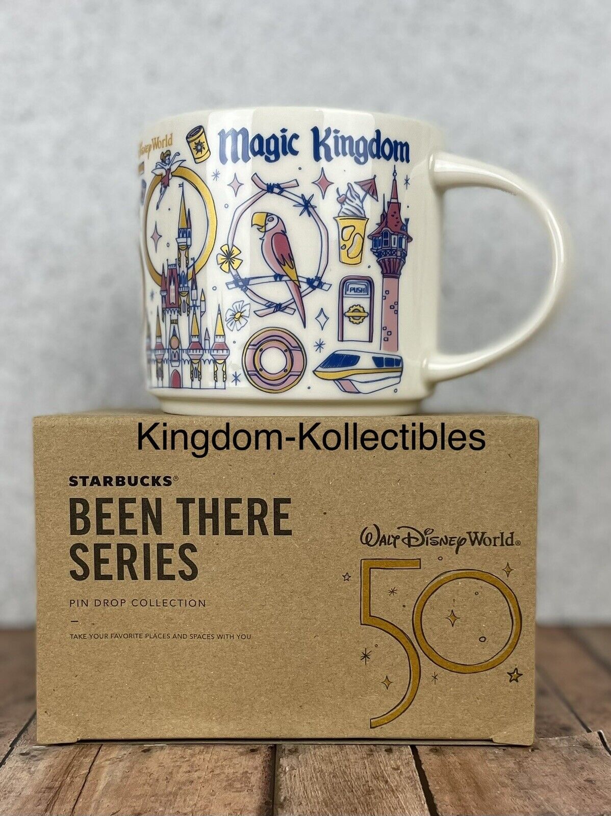 Disney Parks 50th Anniversary Magic Kingdom Been There Series Mug Starbucks 14oz