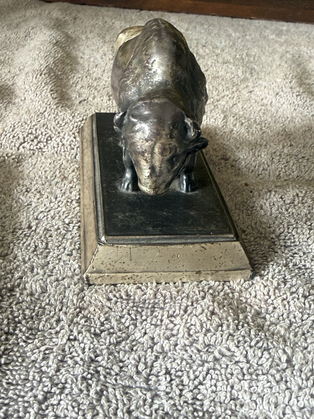 Antique Bison Buffalo Pan American?  Paperweight
