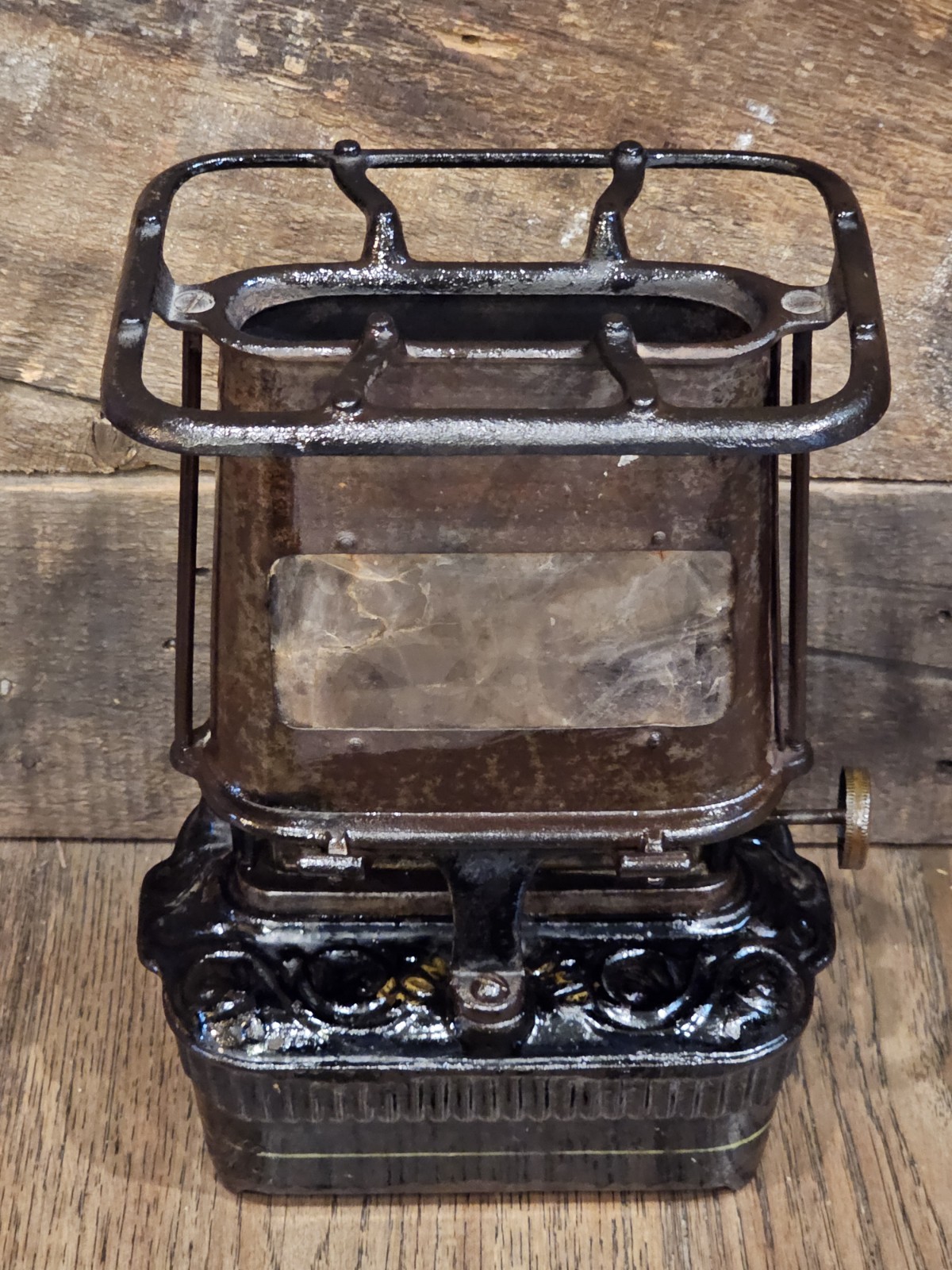 Antique Tom Thumb Improved Lamp Stove Adams Westlake Cast Iron Sad Heater 1878