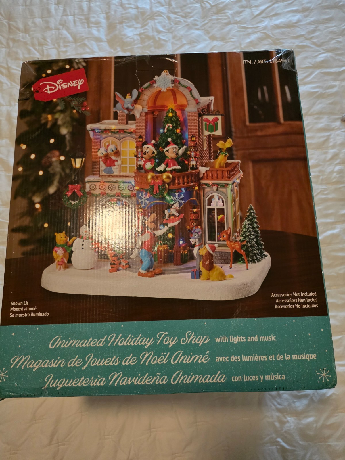 Disney Animated Holiday Toy Shop w/ Lights and Music
