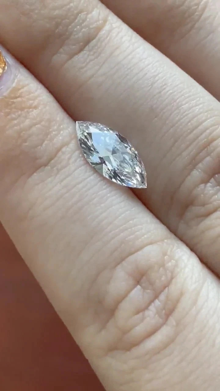 2 Ct Marquise Cut Lab Grown CVD Loose Diamond D Color VVS1 Certified