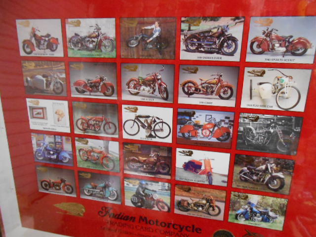 Indian Motorcycle series 2 matted numbered uncut card sheet matted Indian Motorcycle series 2 matted numbered uncut card sheet matted